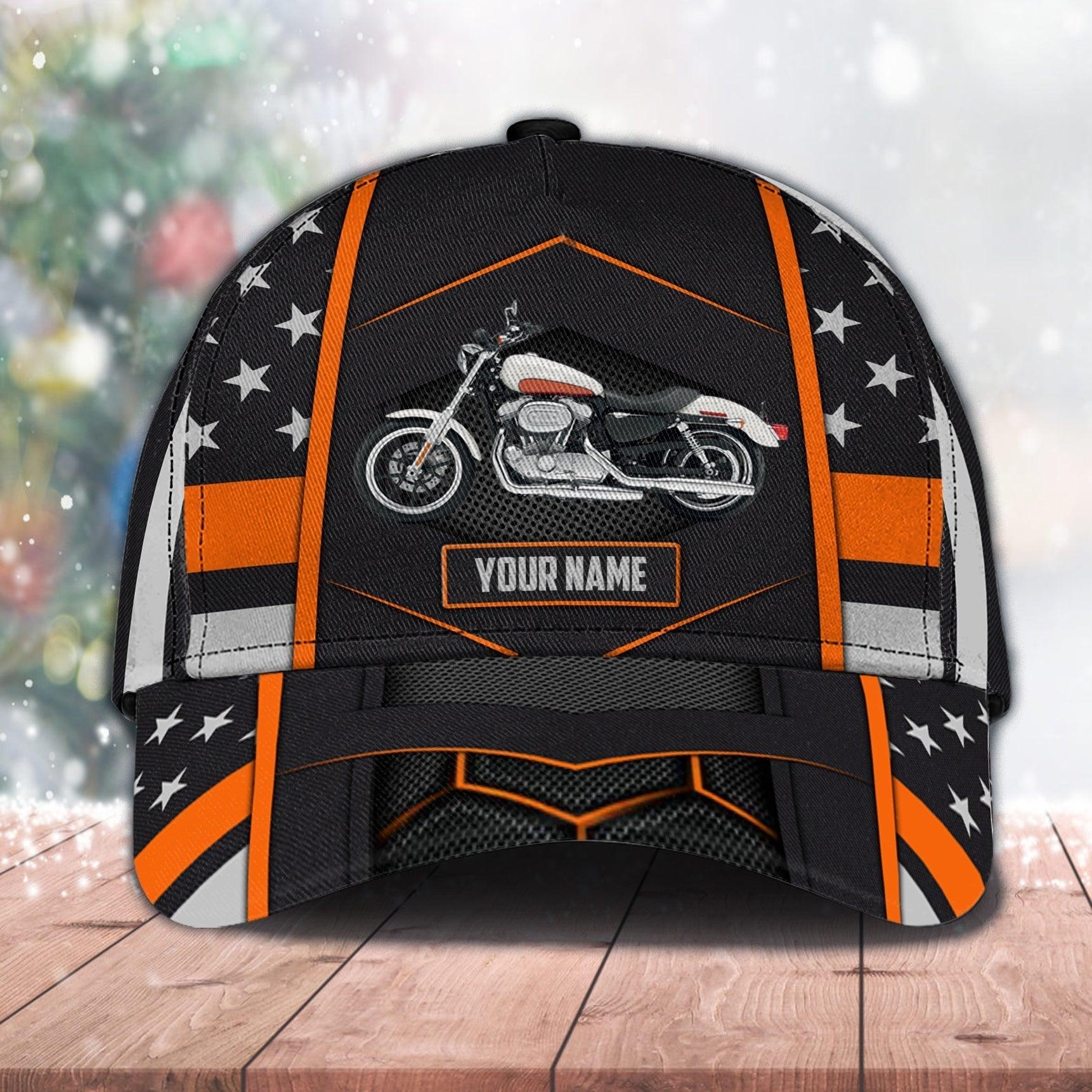 Motorcycle Personalized Classic Cap, Personalized Gift for Motorcycle Lovers, Motorcycle Riders Trucker Hats Custom Hats Gifts For Men & Women
