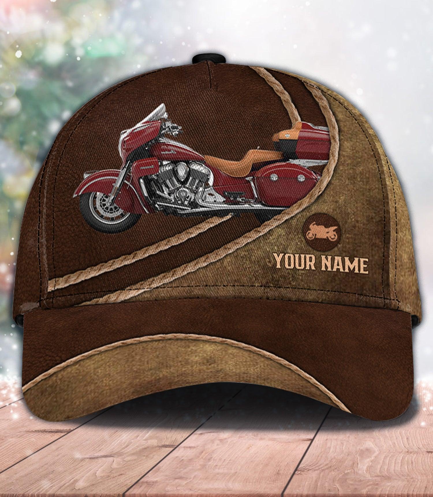 Motorcycle Personalized Classic Cap, Personalized Gift for Motorcycle Lovers, Motorcycle Riders Trucker Hats Custom Hats Gifts For Men & Women