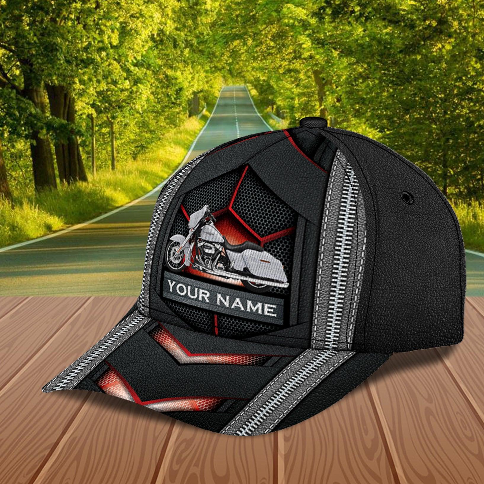 Motorcycle Personalized Classic Cap, Personalized Gift for Motorcycle Lovers, Motorcycle Riders Trucker Hats Custom Hats Gifts For Men & Women