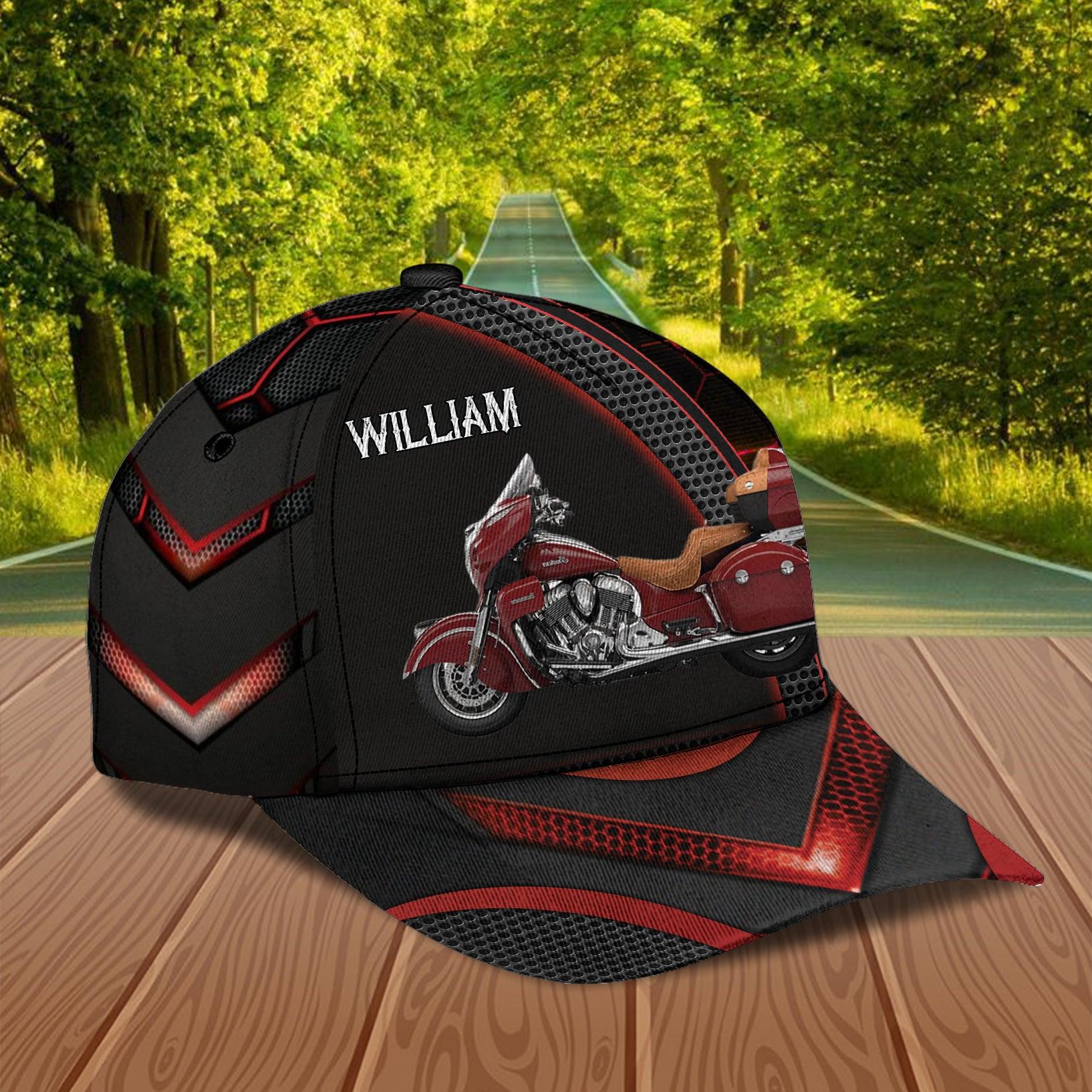 Motorcycle Personalized Classic Cap, Personalized Gift for Motorcycle Lovers, Motorcycle Riders Trucker Hats Custom Hats Gifts For Men & Women