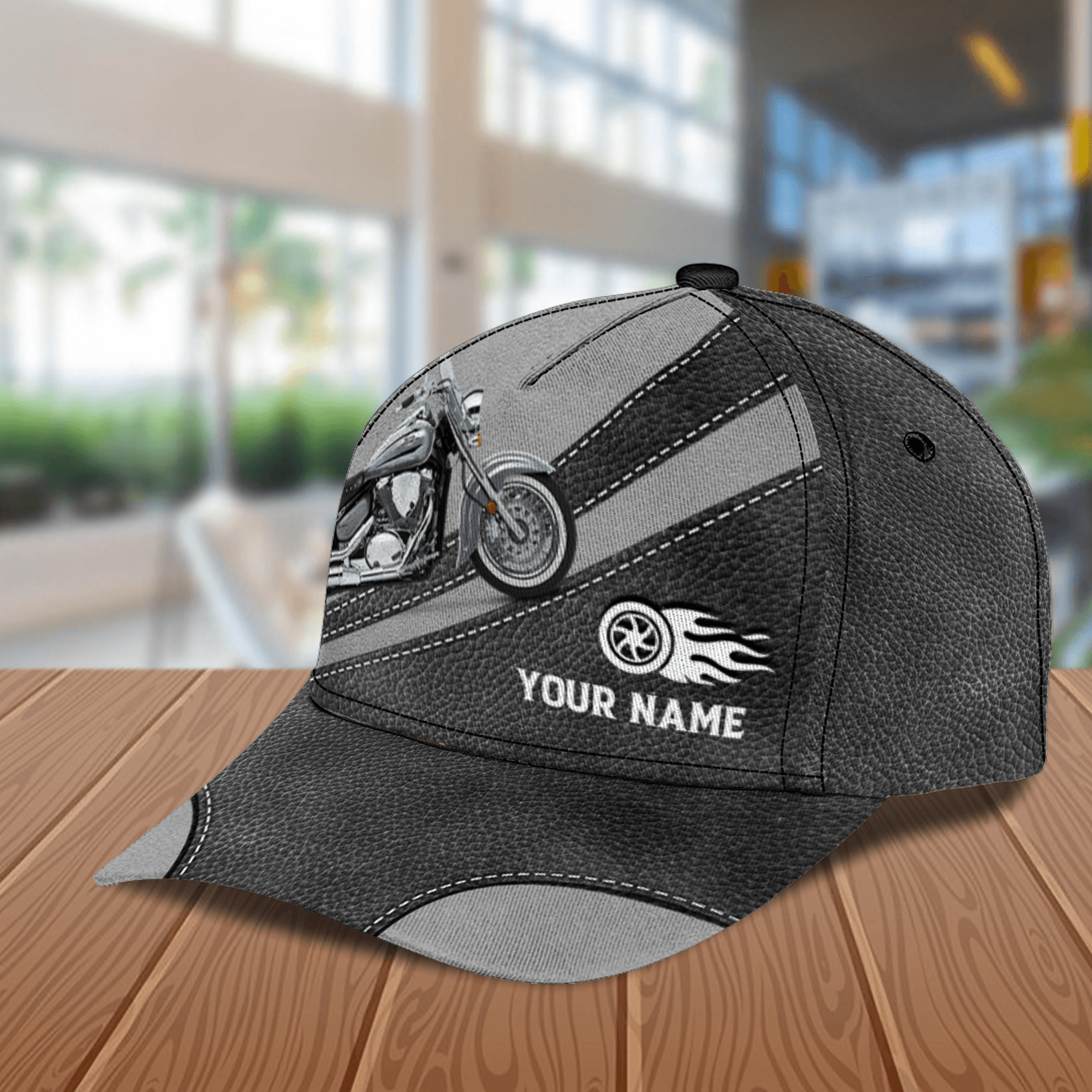 Motorcycle Personalized Classic Cap, Personalized Gift for Motorcycle Lovers, Motorcycle Riders Trucker Hats Custom Hats Gifts For Men & Women