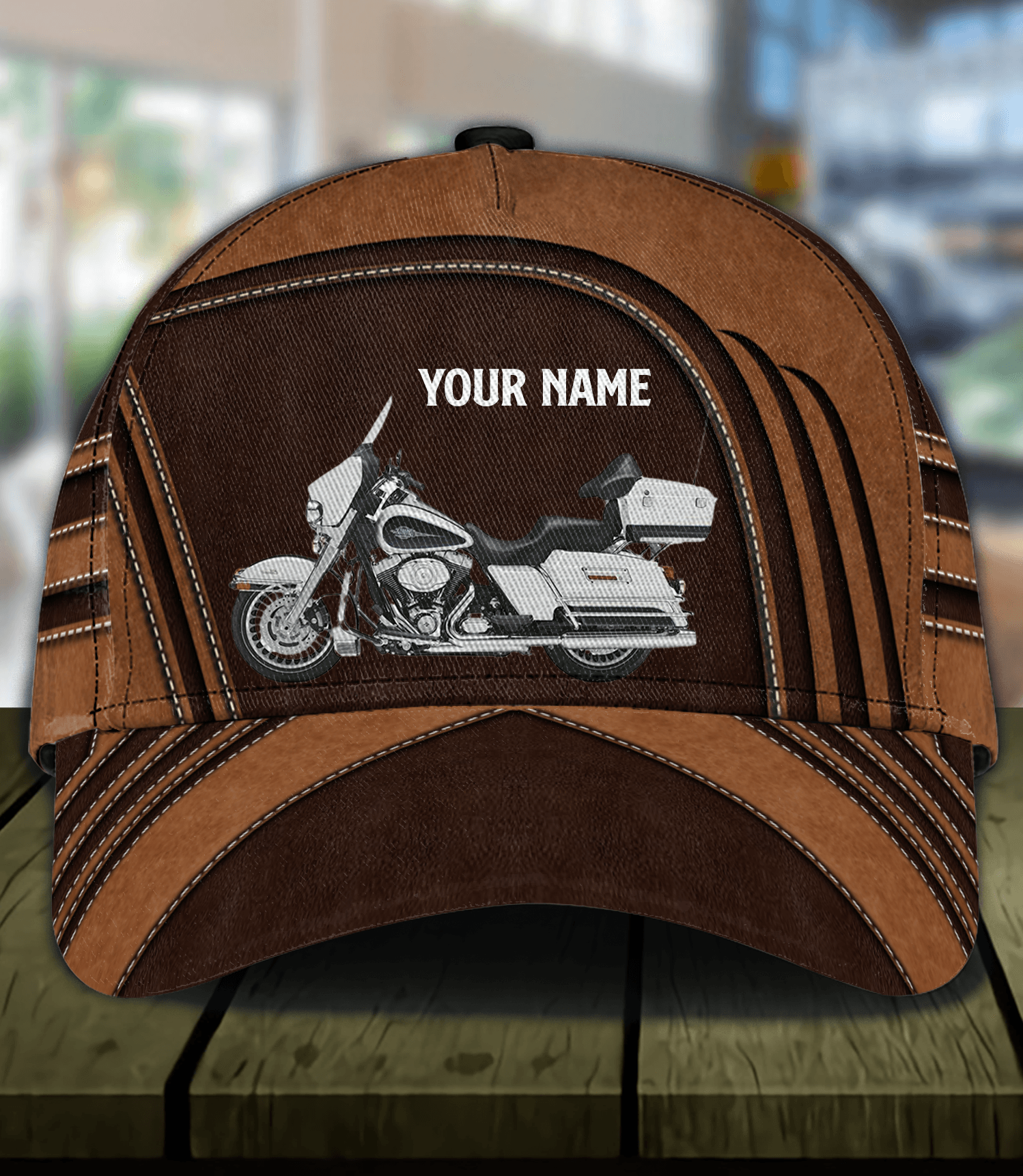 Motorcycle Personalized Classic Cap, Personalized Gift for Motorcycle Lovers, Motorcycle Riders Trucker Hats Custom Hats Gifts For Men & Women