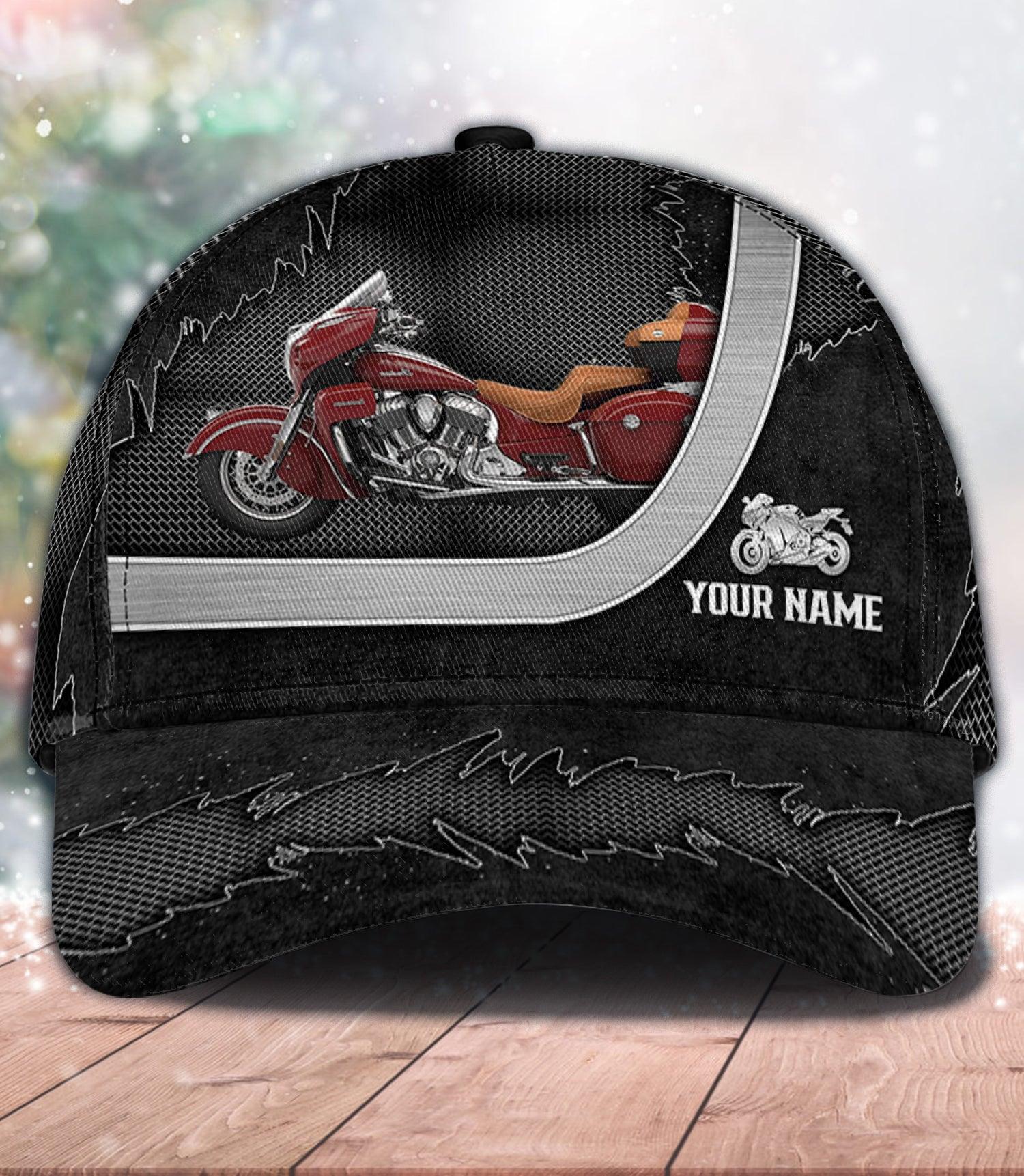 Motorcycle Personalized Classic Cap, Personalized Gift for Motorcycle Lovers, Motorcycle Riders Trucker Hats Custom Hats Gifts For Men & Women