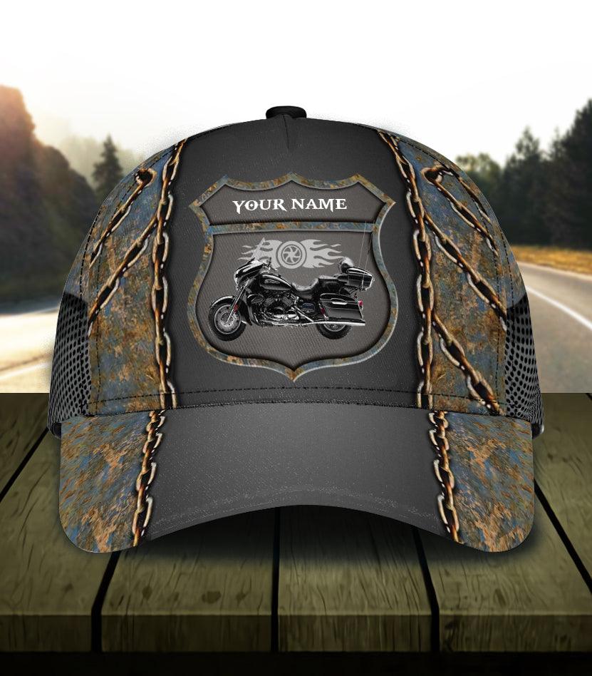 Motorcycle Personalized Classic Cap, Personalized Gift for Motorcycle Lovers, Motorcycle Riders Trucker Hats Custom Hats Gifts For Men & Women