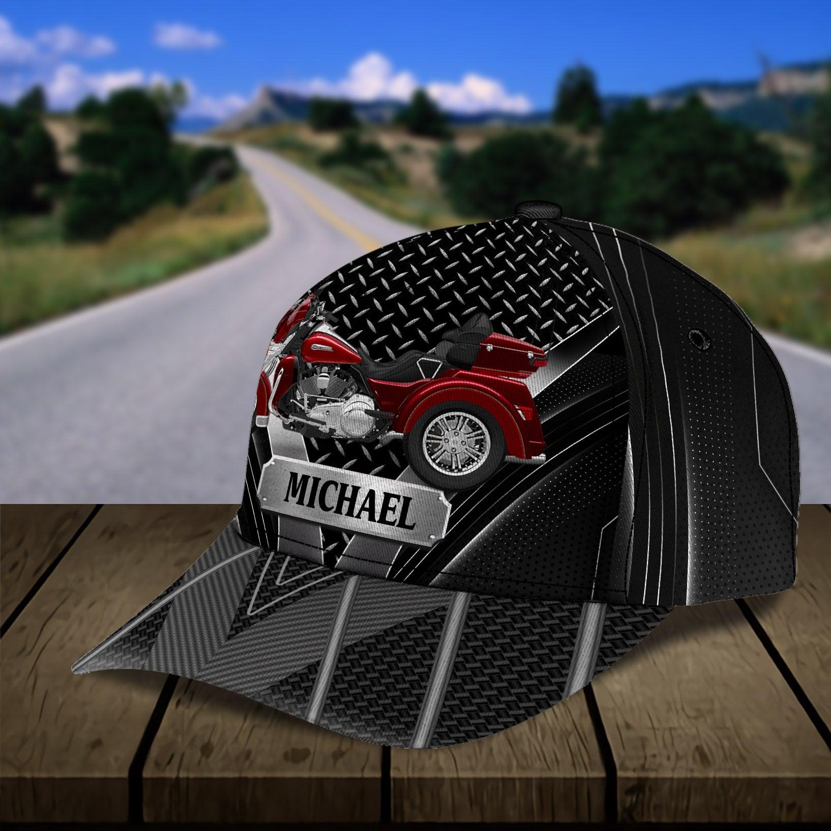 Motorcycle Personalized Classic Cap, Personalized Gift for Motorcycle Lovers, Motorcycle Riders Trucker Hats Custom Hats Gifts For Men & Women
