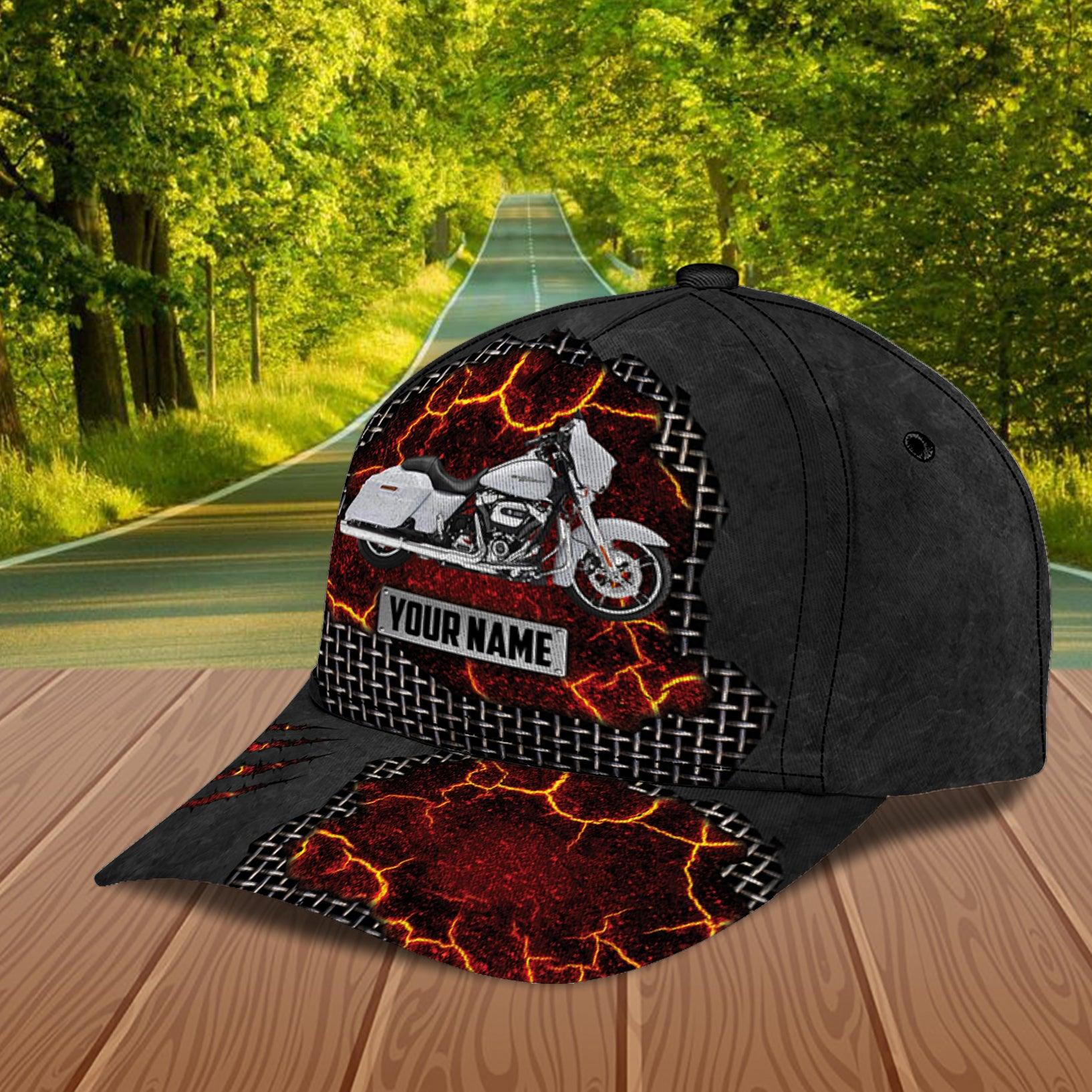 Motorcycle Personalized Classic Cap, Personalized Gift for Motorcycle Lovers, Motorcycle Riders Trucker Hats Custom Hats Gifts For Men & Women