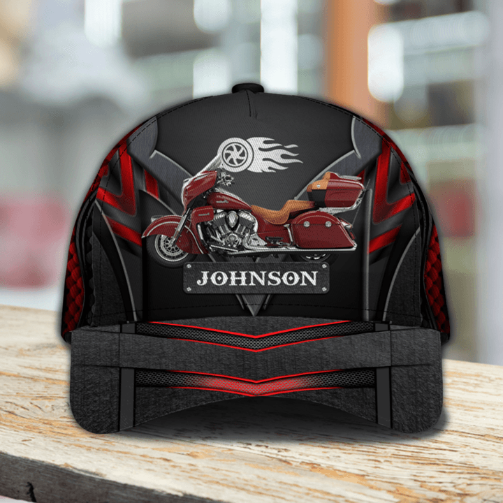 Motorcycle Personalized Classic Cap, Personalized Gift for Motorcycle Lovers, Motorcycle Riders Trucker Hats Custom Hats Gifts For Men & Women