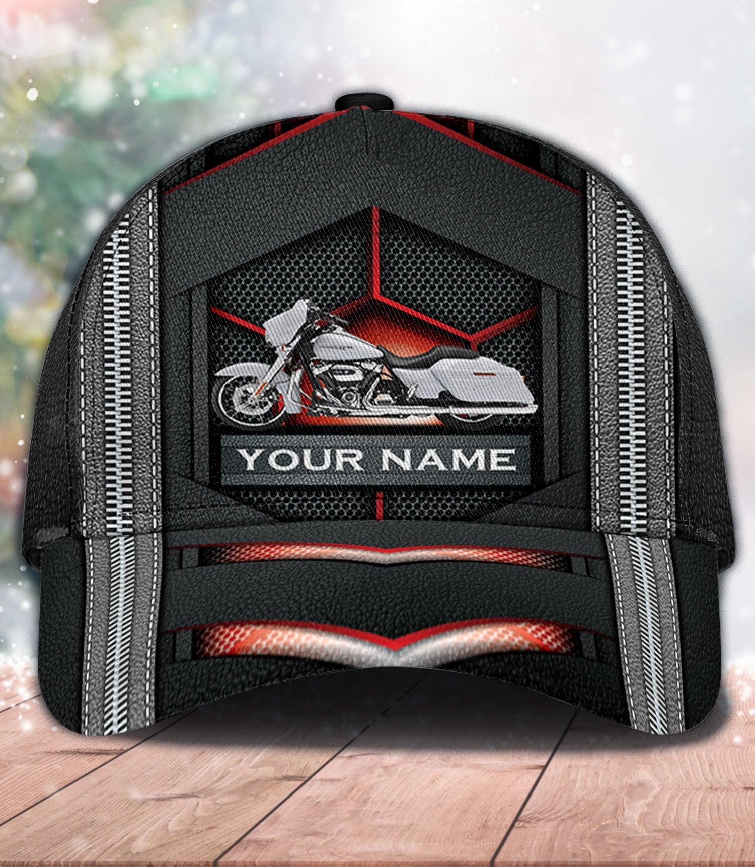 Motorcycle Personalized Classic Cap, Personalized Gift for Motorcycle Lovers, Motorcycle Riders Trucker Hats Custom Hats Gifts For Men & Women