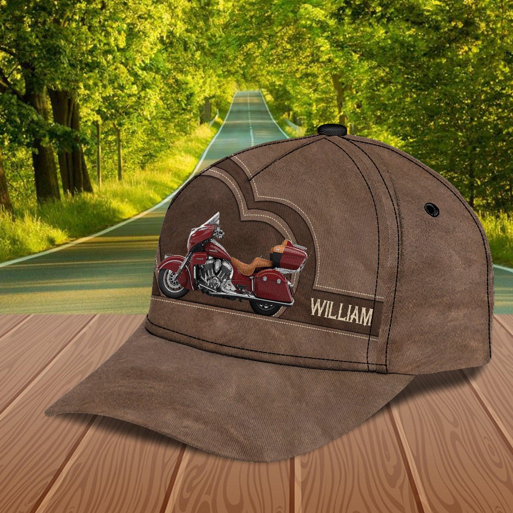 Motorcycle Personalized Classic Cap, Personalized Gift for Motorcycle Lovers, Motorcycle Riders Trucker Hats Custom Hats Gifts For Men & Women