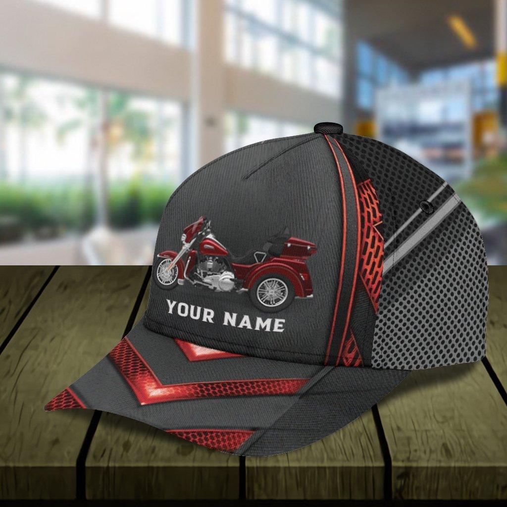 Motorcycle Personalized Classic Cap, Personalized Gift for Motorcycle Lovers, Motorcycle Riders Trucker Hats Custom Hats Gifts For Men & Women