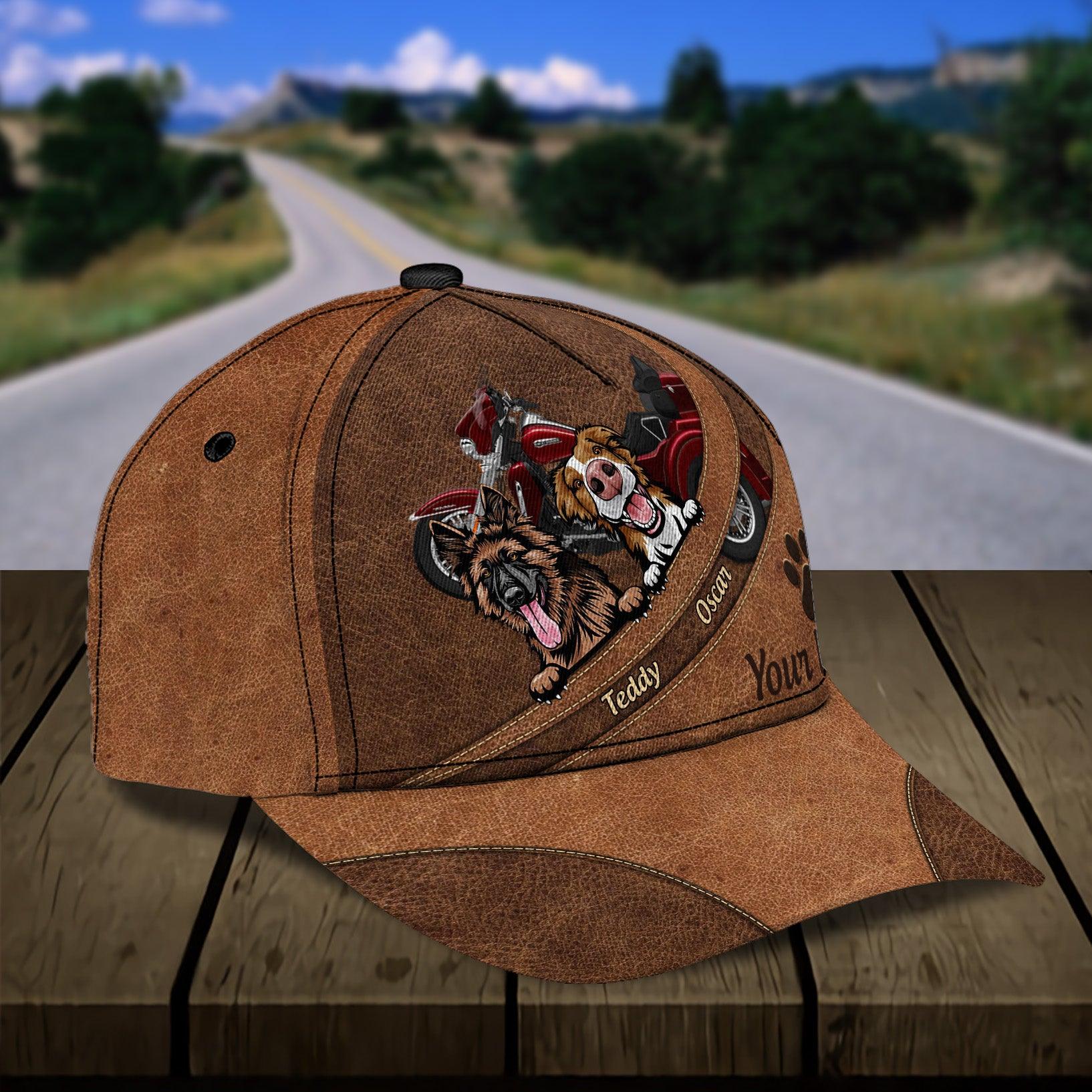 Motorcycle Personalized Classic Cap, Personalized Gift for Motorcycle Lovers, Motorcycle Riders Trucker Hats Custom Hats Gifts For Men & Women