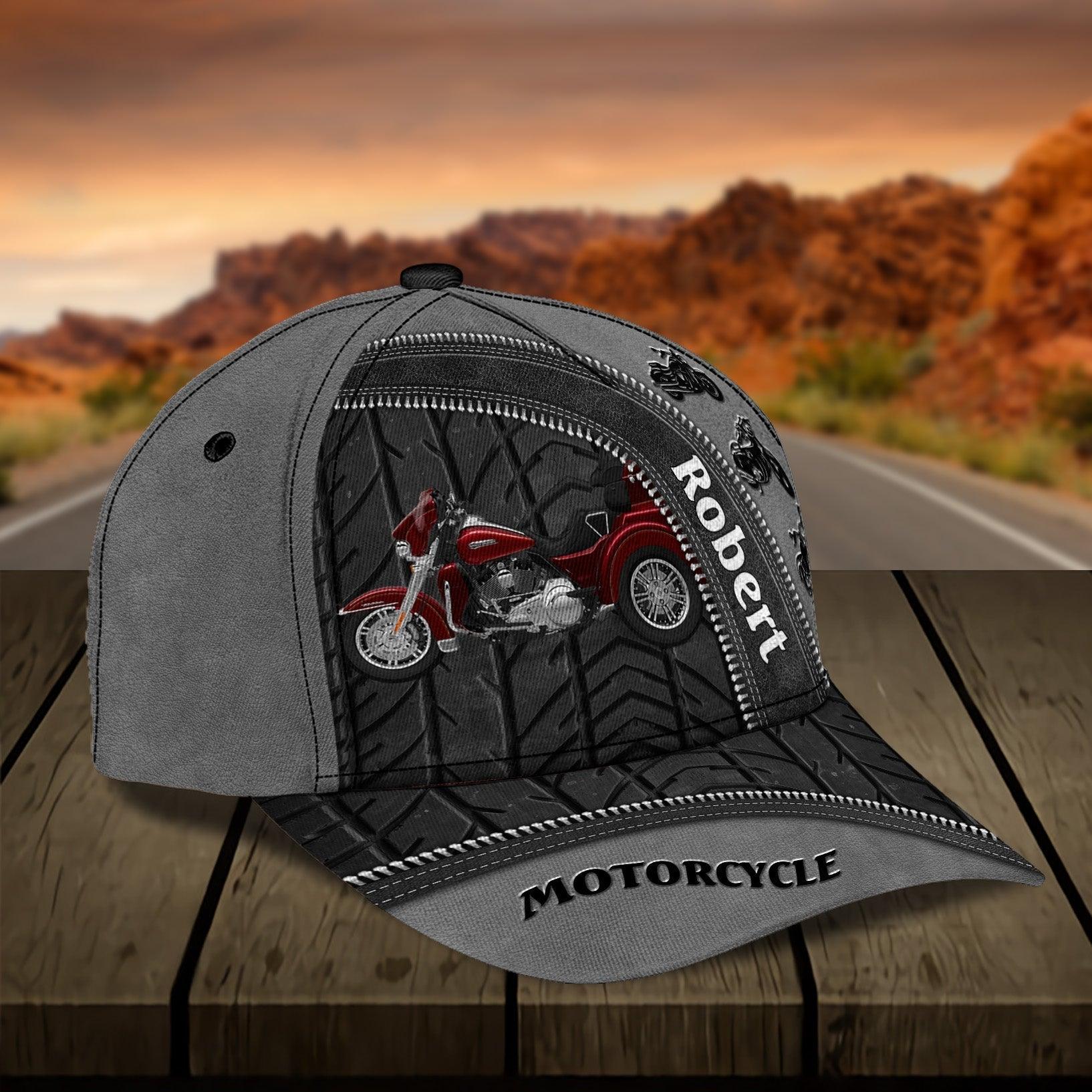 Motorcycle Personalized Classic Cap, Personalized Gift for Motorcycle Lovers, Motorcycle Riders Trucker Hats Custom Hats Gifts For Men & Women
