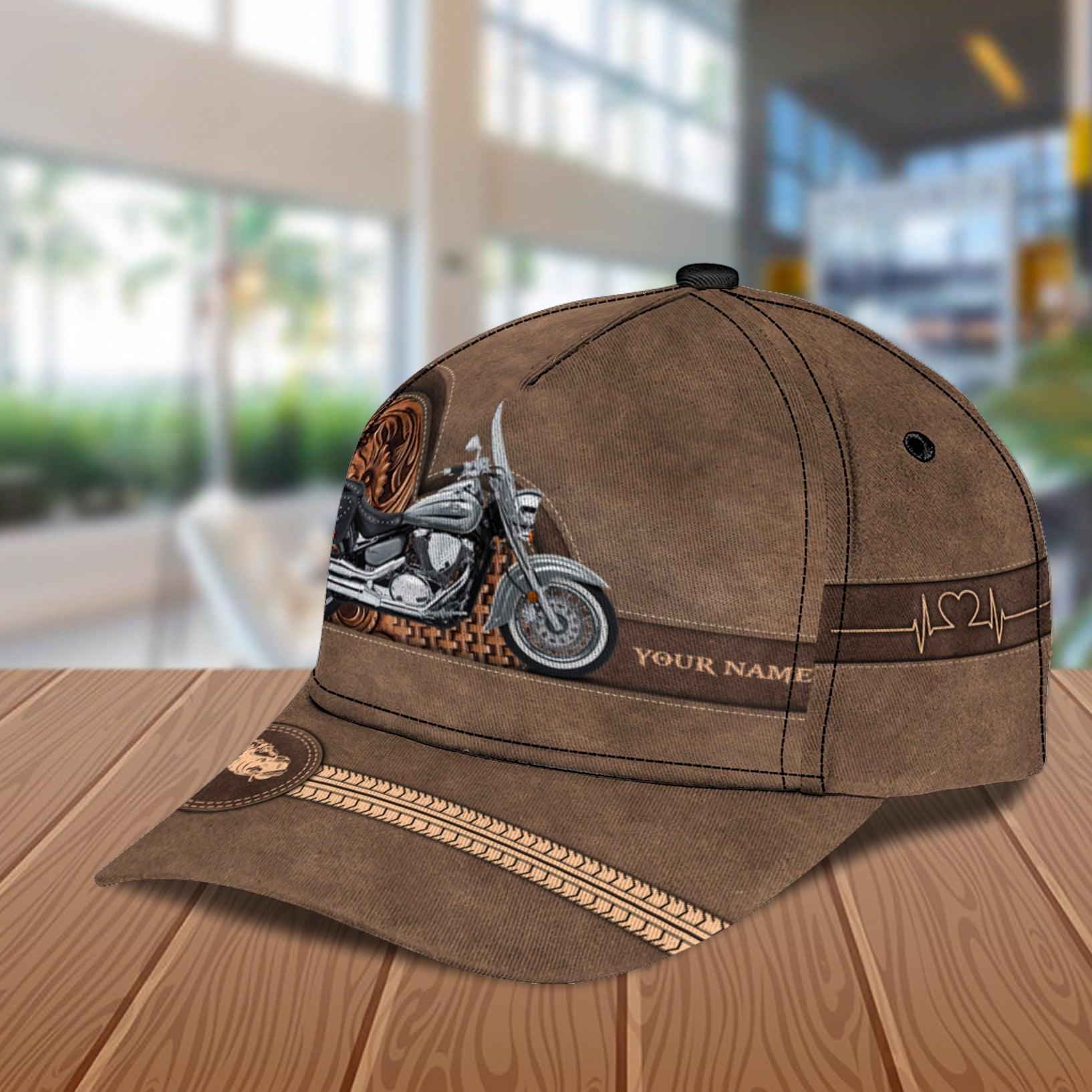 Motorcycle Personalized Classic Cap, Personalized Gift for Motorcycle Lovers, Motorcycle Riders Trucker Hats Custom Hats Gifts For Men & Women