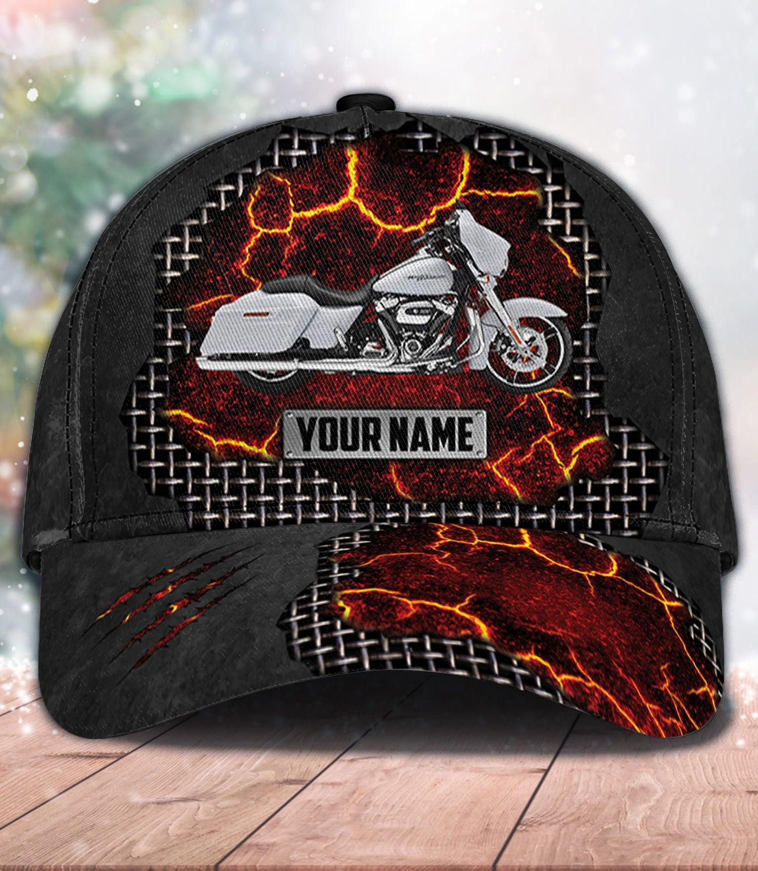 Motorcycle Personalized Classic Cap, Personalized Gift for Motorcycle Lovers, Motorcycle Riders Trucker Hats Custom Hats Gifts For Men & Women