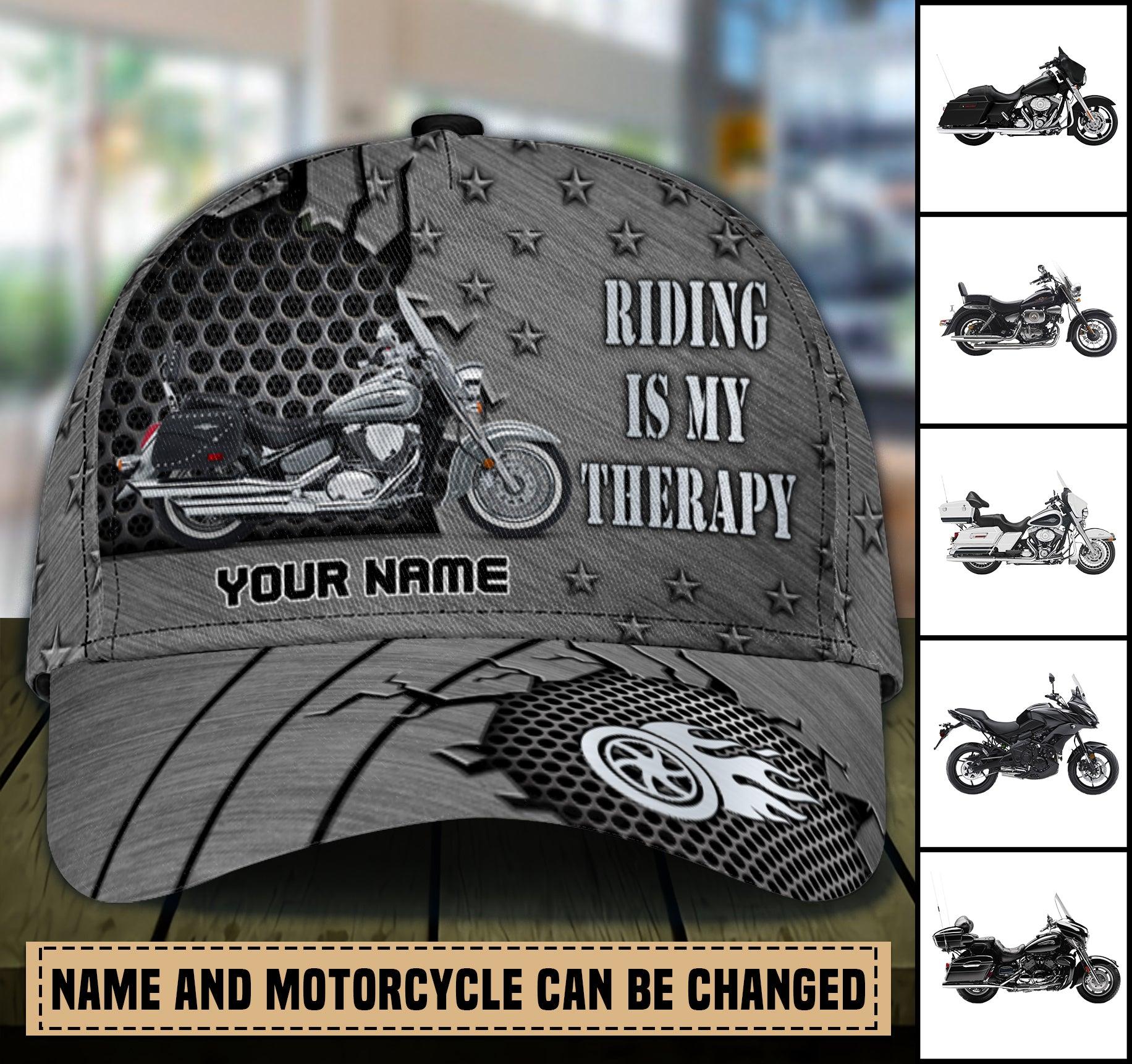 Motorcycle Personalized Classic Cap, Personalized Gift for Motorcycle Lovers, Motorcycle Riders Trucker Hats Custom Hats Gifts For Men & Women