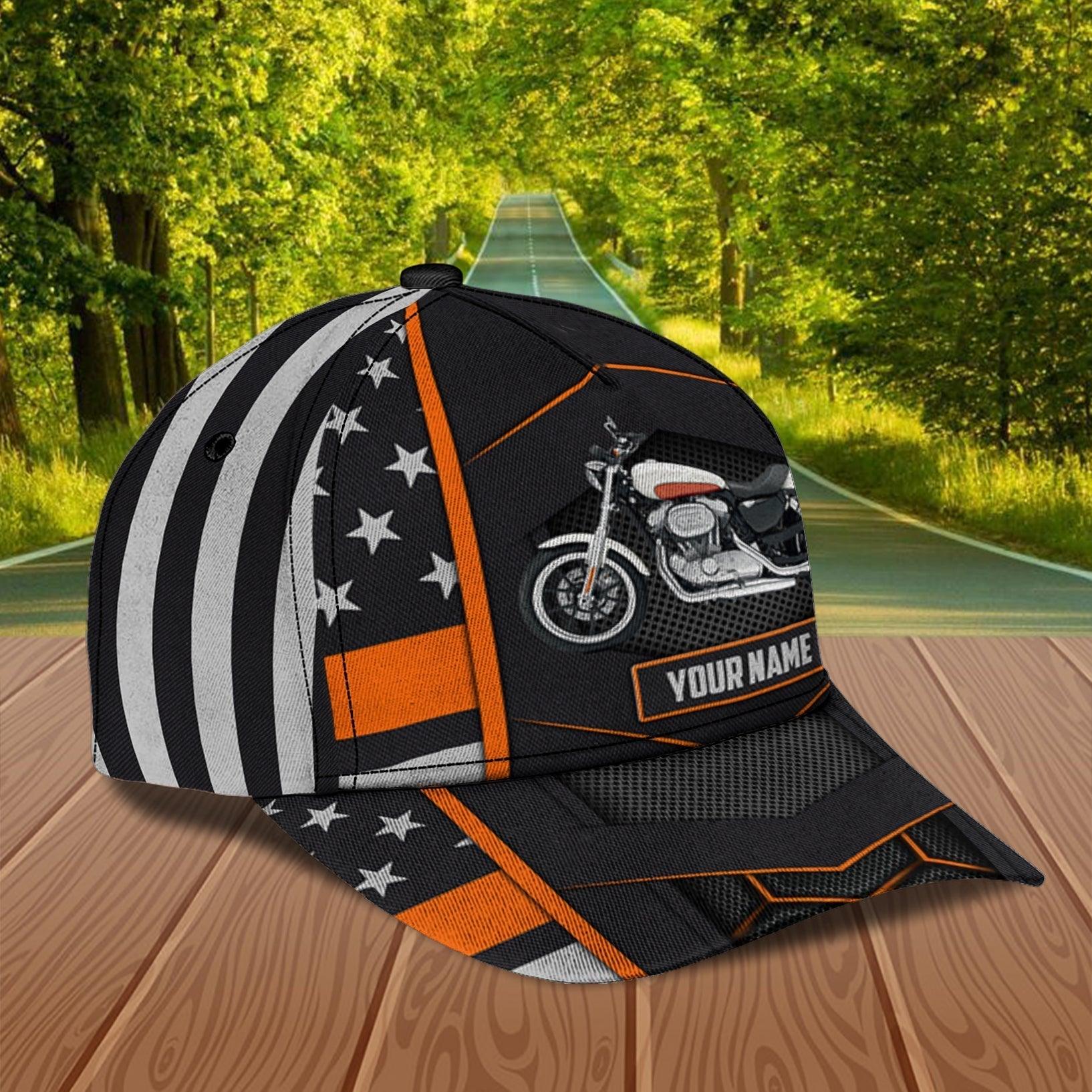 Motorcycle Personalized Classic Cap, Personalized Gift for Motorcycle Lovers, Motorcycle Riders Trucker Hats Custom Hats Gifts For Men & Women