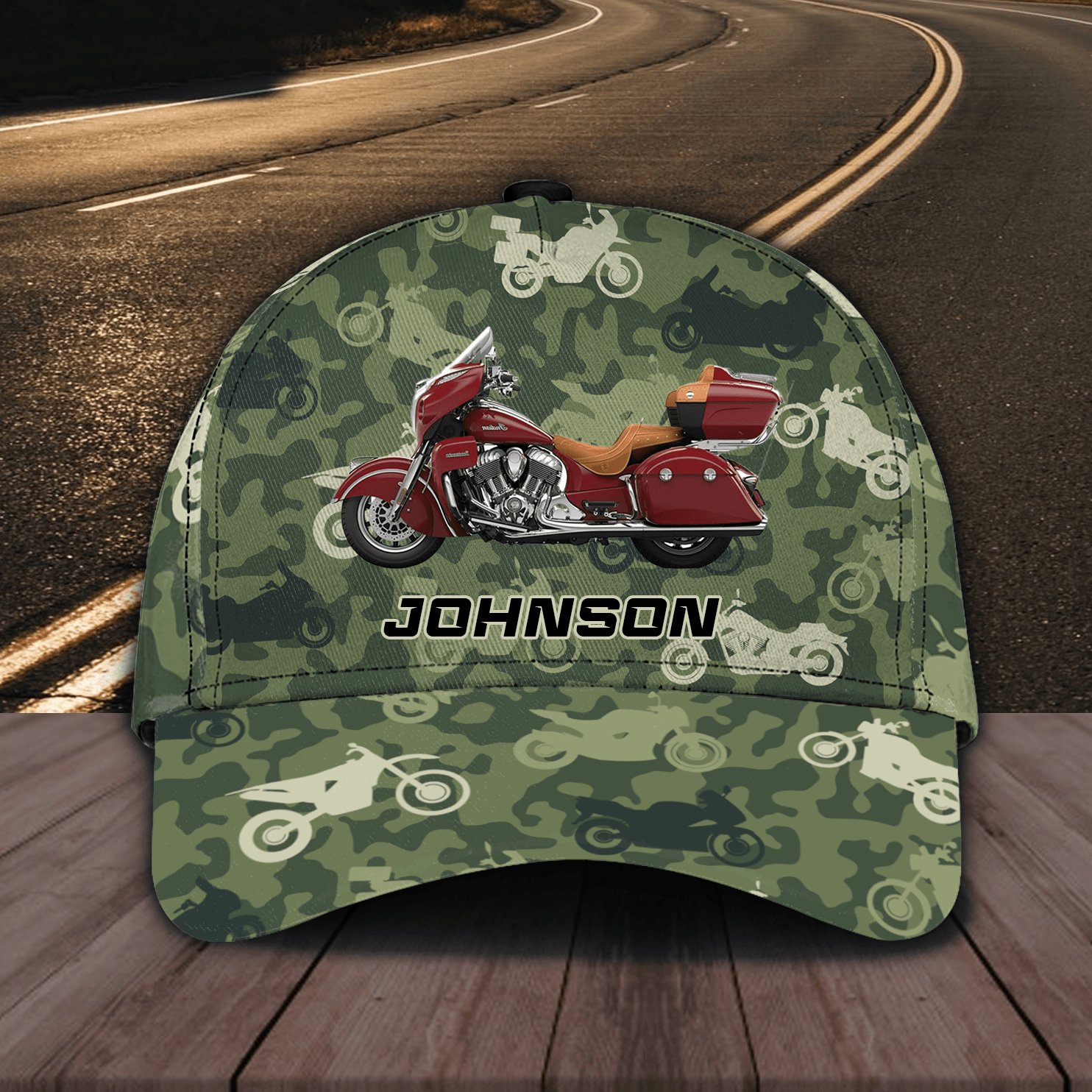 Motorcycle Personalized Classic Cap, Personalized Gift for Motorcycle Lovers, Motorcycle Riders Trucker Hats Custom Hats Gifts For Men & Women