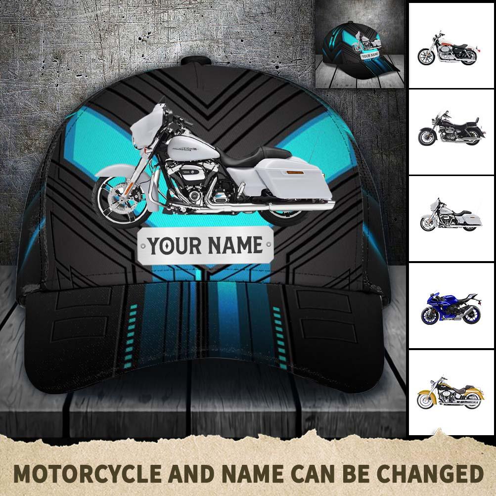 Motorcycle Personalized Classic Cap, Personalized Gift for Motorcycle Lovers, Motorcycle Riders Trucker Hats Custom Hats Gifts For Men & Women