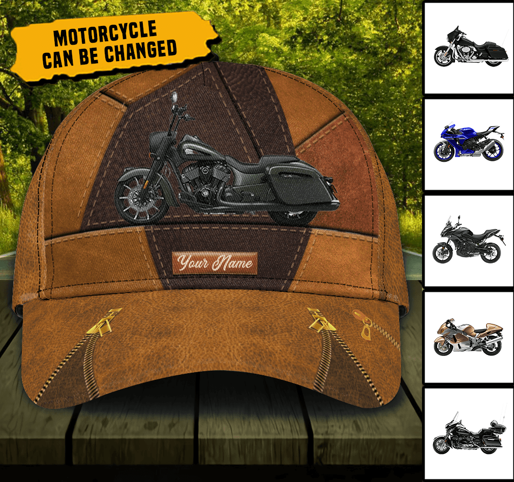 Motorcycle Personalized Classic Cap, Personalized Gift for Motorcycle Lovers, Motorcycle Riders Trucker Hats Custom Hats Gifts For Men & Women