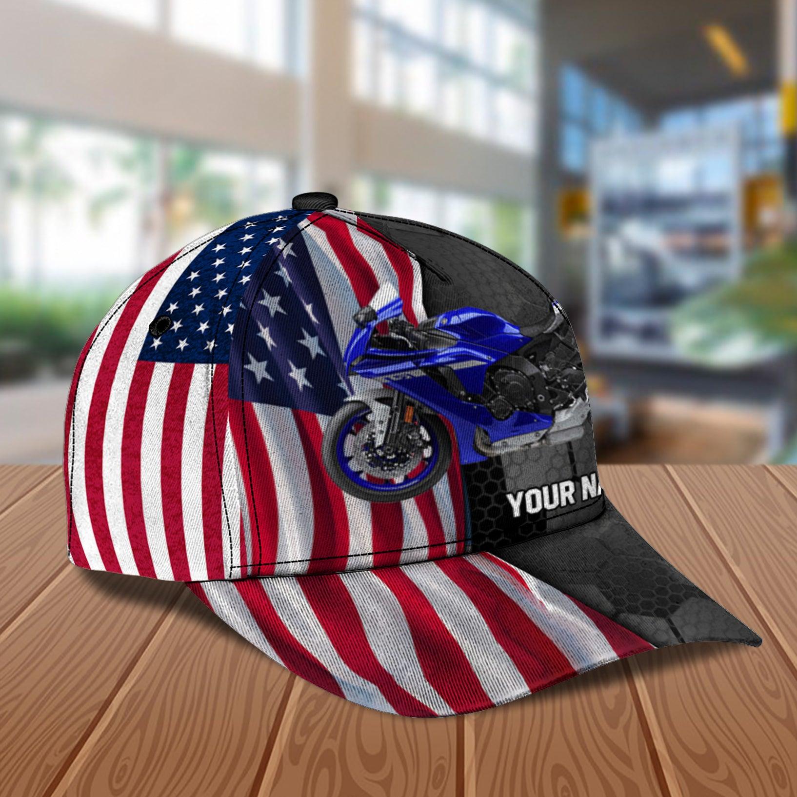 Motorcycle Personalized Classic Cap, Personalized Gift for Motorcycle Lovers, Motorcycle Riders Trucker Hats Custom Hats Gifts For Men & Women