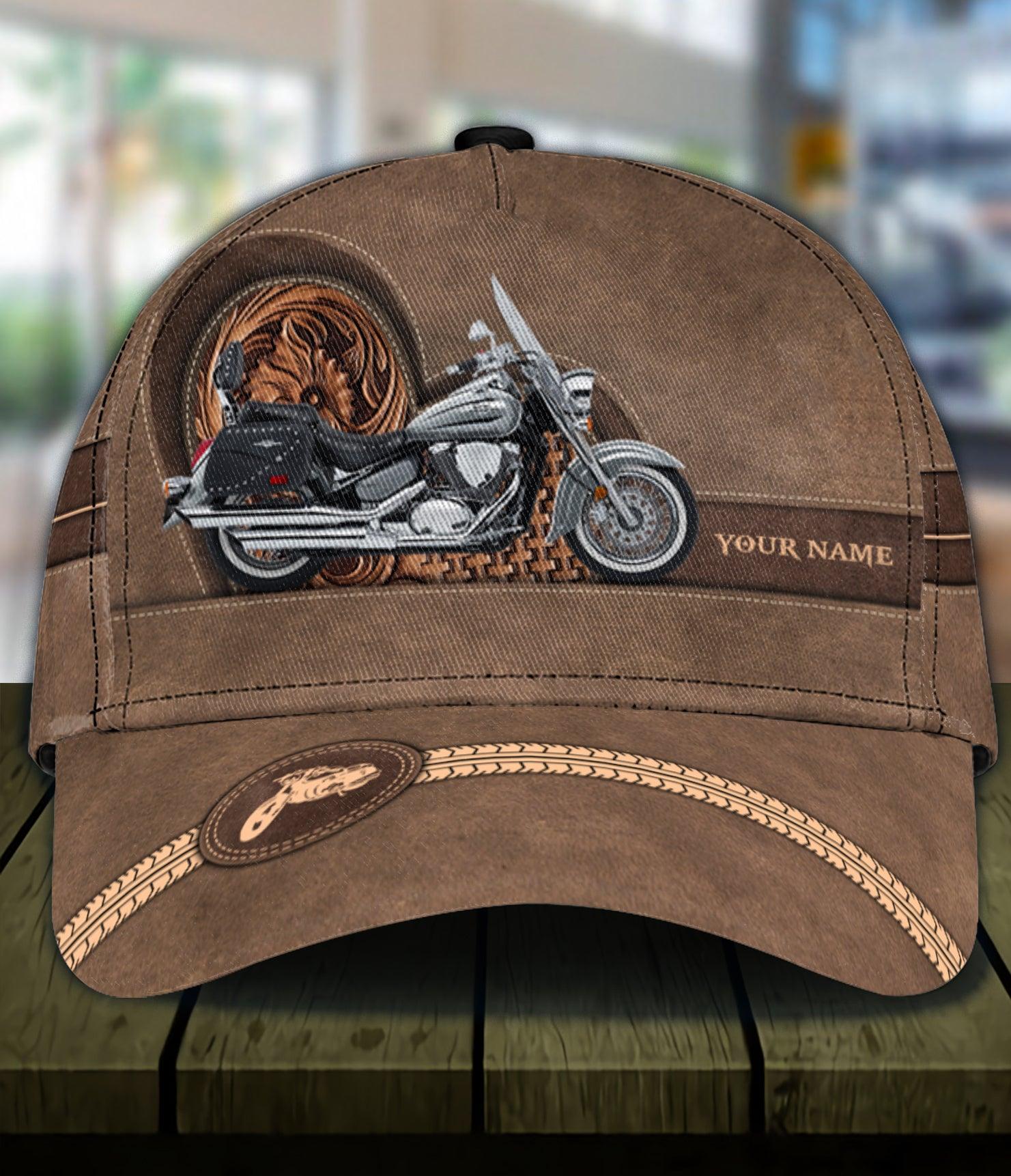 Motorcycle Personalized Classic Cap, Personalized Gift for Motorcycle Lovers, Motorcycle Riders Trucker Hats Custom Hats Gifts For Men & Women