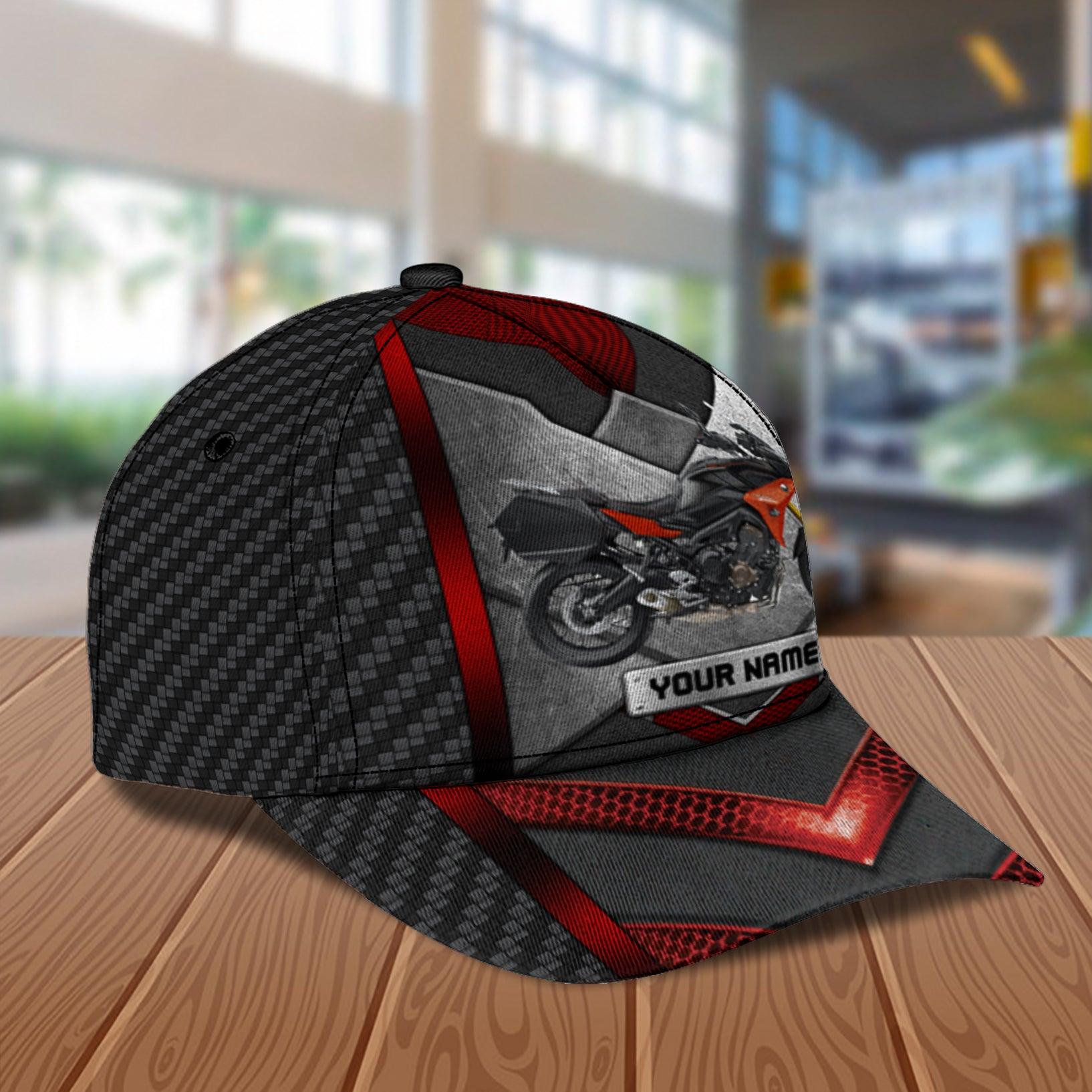 Motorcycle Personalized Classic Cap, Personalized Gift for Motorcycle Lovers, Motorcycle Riders Trucker Hats Custom Hats Gifts For Men & Women