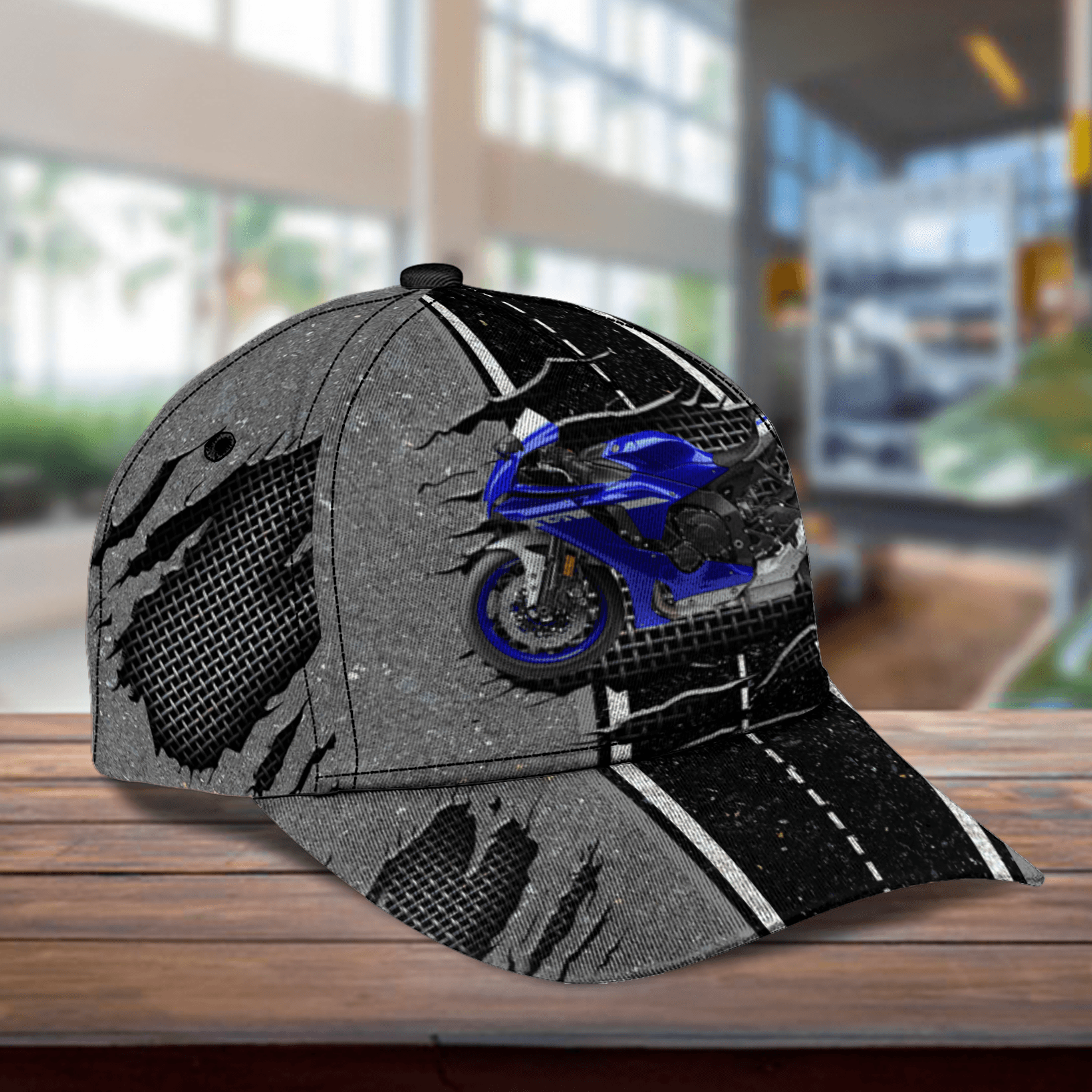 Motorcycle Personalized Classic Cap, Personalized Gift for Motorcycle Lovers, Motorcycle Riders Trucker Hats Custom Hats Gifts For Men & Women