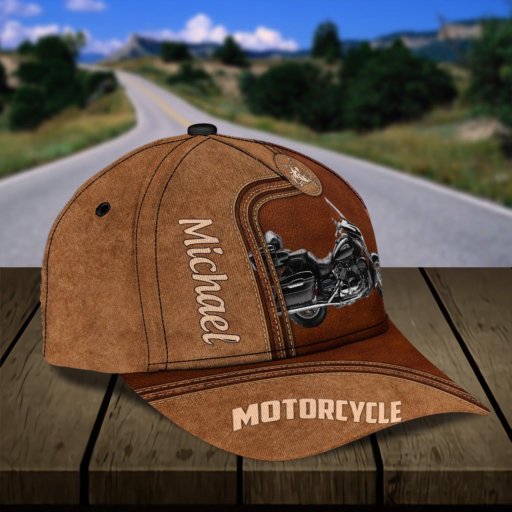 Motorcycle Personalized Classic Cap, Personalized Gift for Motorcycle Lovers, Motorcycle Riders Trucker Hats Custom Hats Gifts For Men & Women