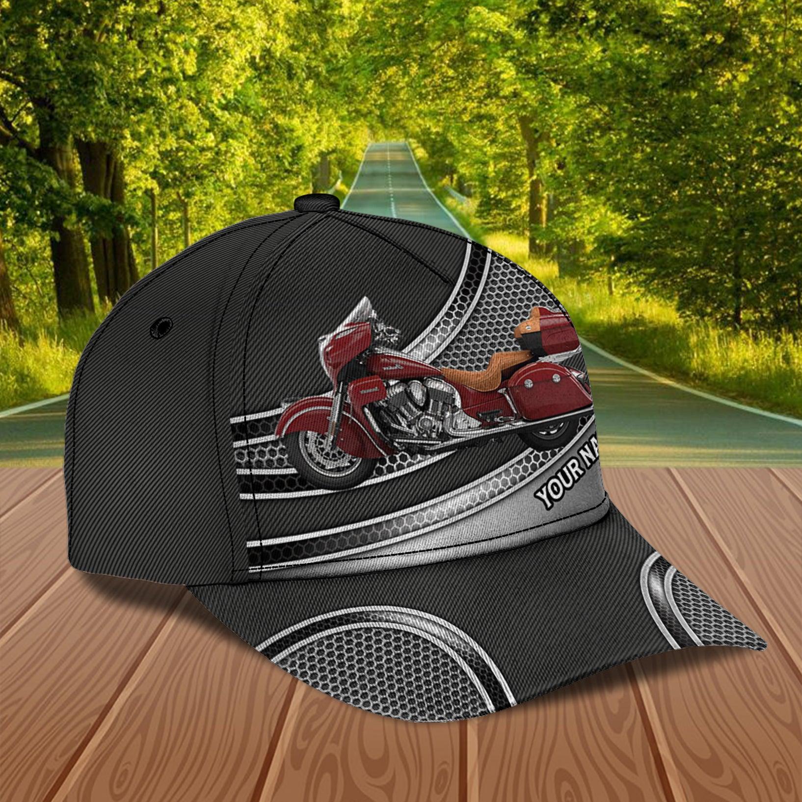 Motorcycle Personalized Classic Cap, Personalized Gift for Motorcycle Lovers, Motorcycle Riders Trucker Hats Custom Hats Gifts For Men & Women