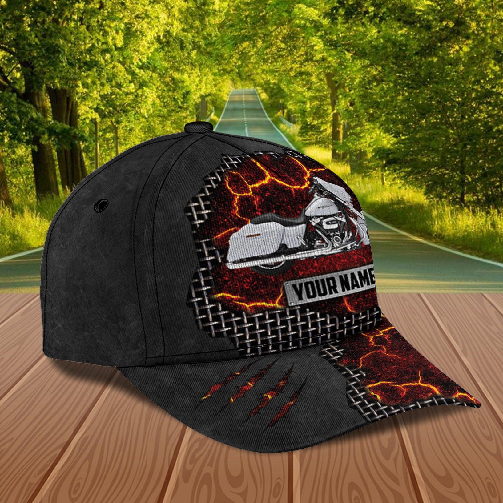 Motorcycle Personalized Classic Cap, Personalized Gift for Motorcycle Lovers, Motorcycle Riders Trucker Hats Custom Hats Gifts For Men & Women
