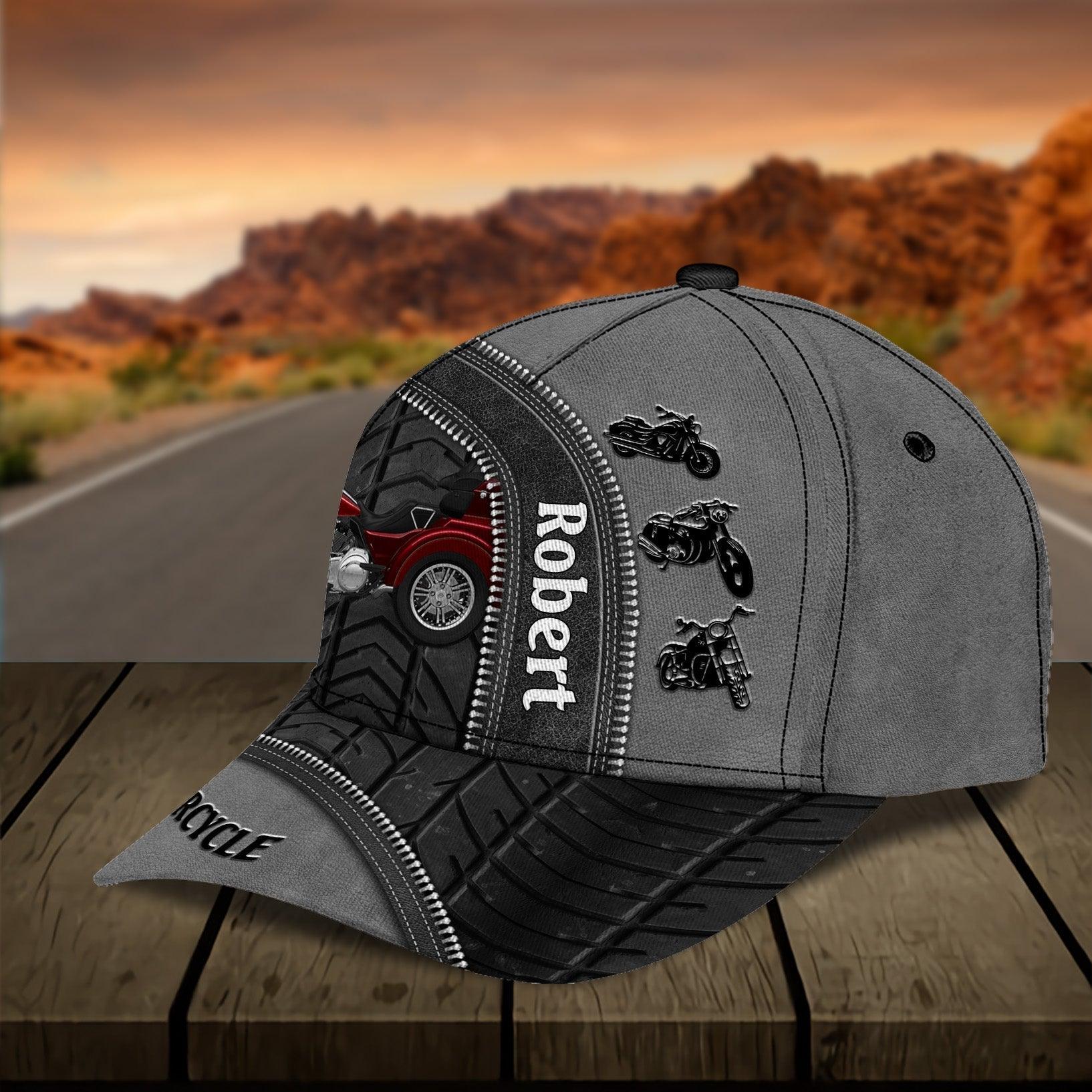 Motorcycle Personalized Classic Cap, Personalized Gift for Motorcycle Lovers, Motorcycle Riders Trucker Hats Custom Hats Gifts For Men & Women