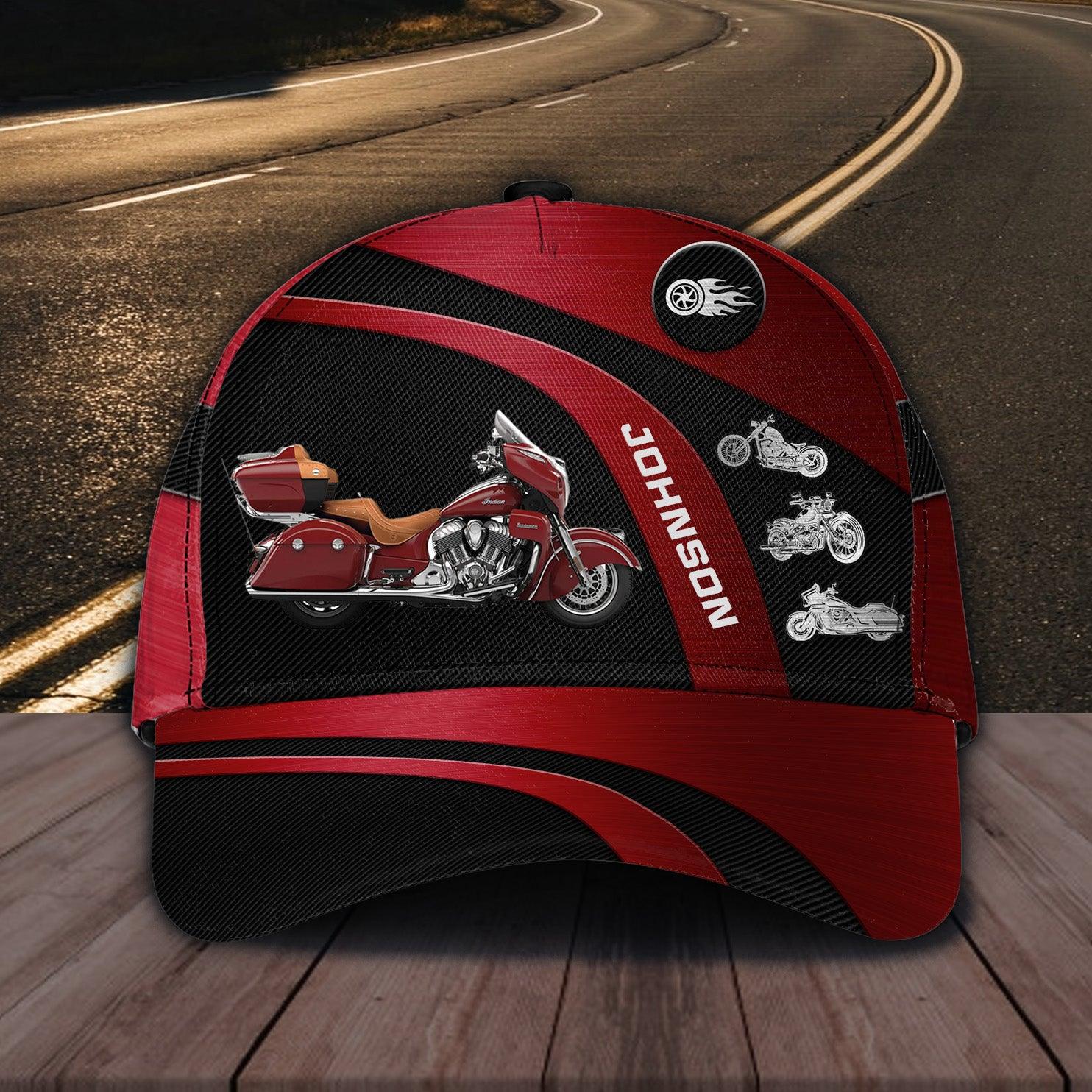 Motorcycle Personalized Classic Cap, Personalized Gift for Motorcycle Lovers, Motorcycle Riders Trucker Hats Custom Hats Gifts For Men & Women