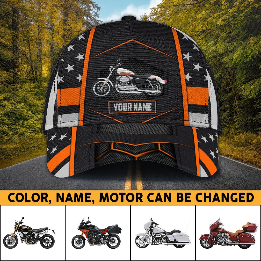 Motorcycle Personalized Classic Cap, Personalized Gift for Motorcycle Lovers, Motorcycle Riders Trucker Hats Custom Hats Gifts For Men & Women