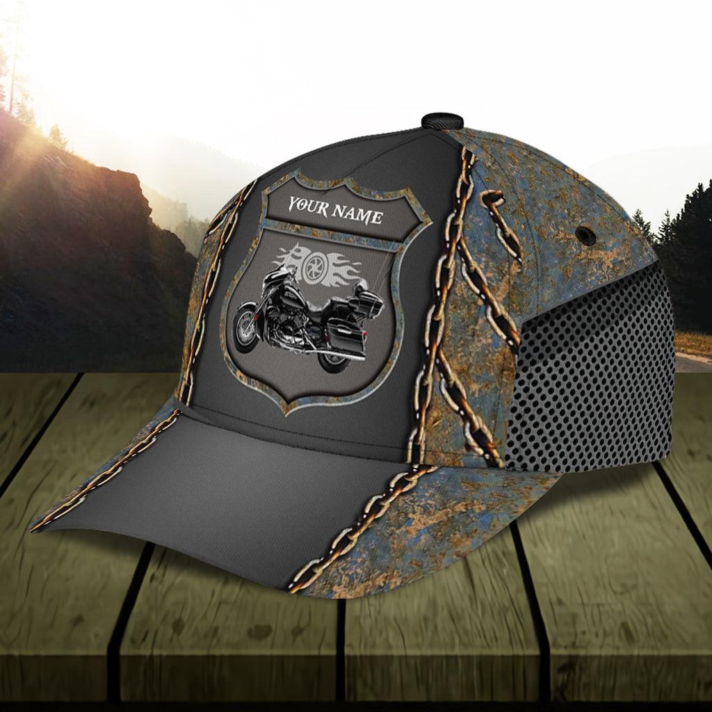 Motorcycle Personalized Classic Cap, Personalized Gift for Motorcycle Lovers, Motorcycle Riders Trucker Hats Custom Hats Gifts For Men & Women