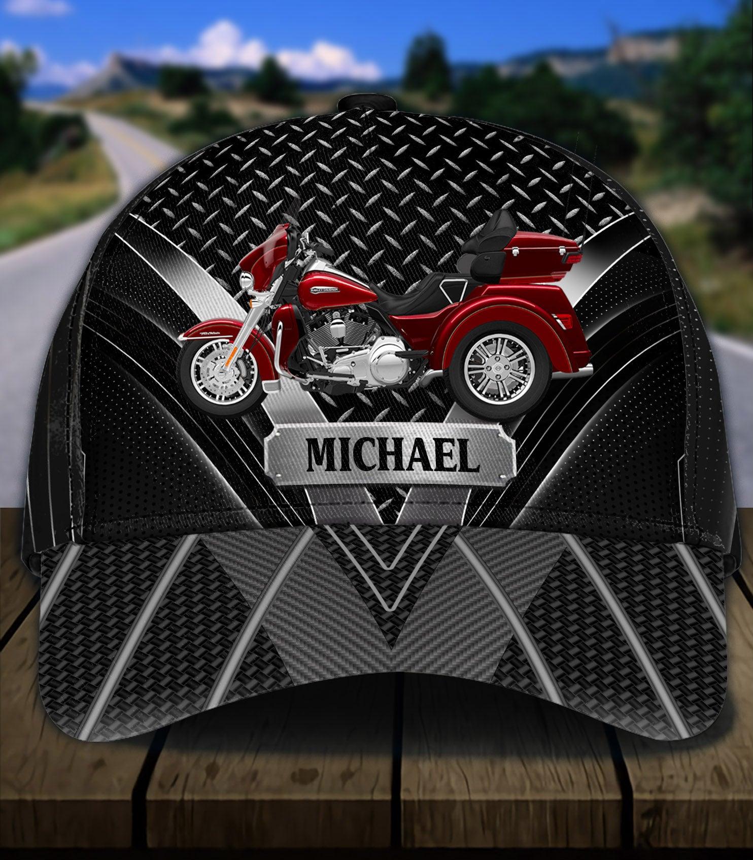 Motorcycle Personalized Classic Cap, Personalized Gift for Motorcycle Lovers, Motorcycle Riders Trucker Hats Custom Hats Gifts For Men & Women