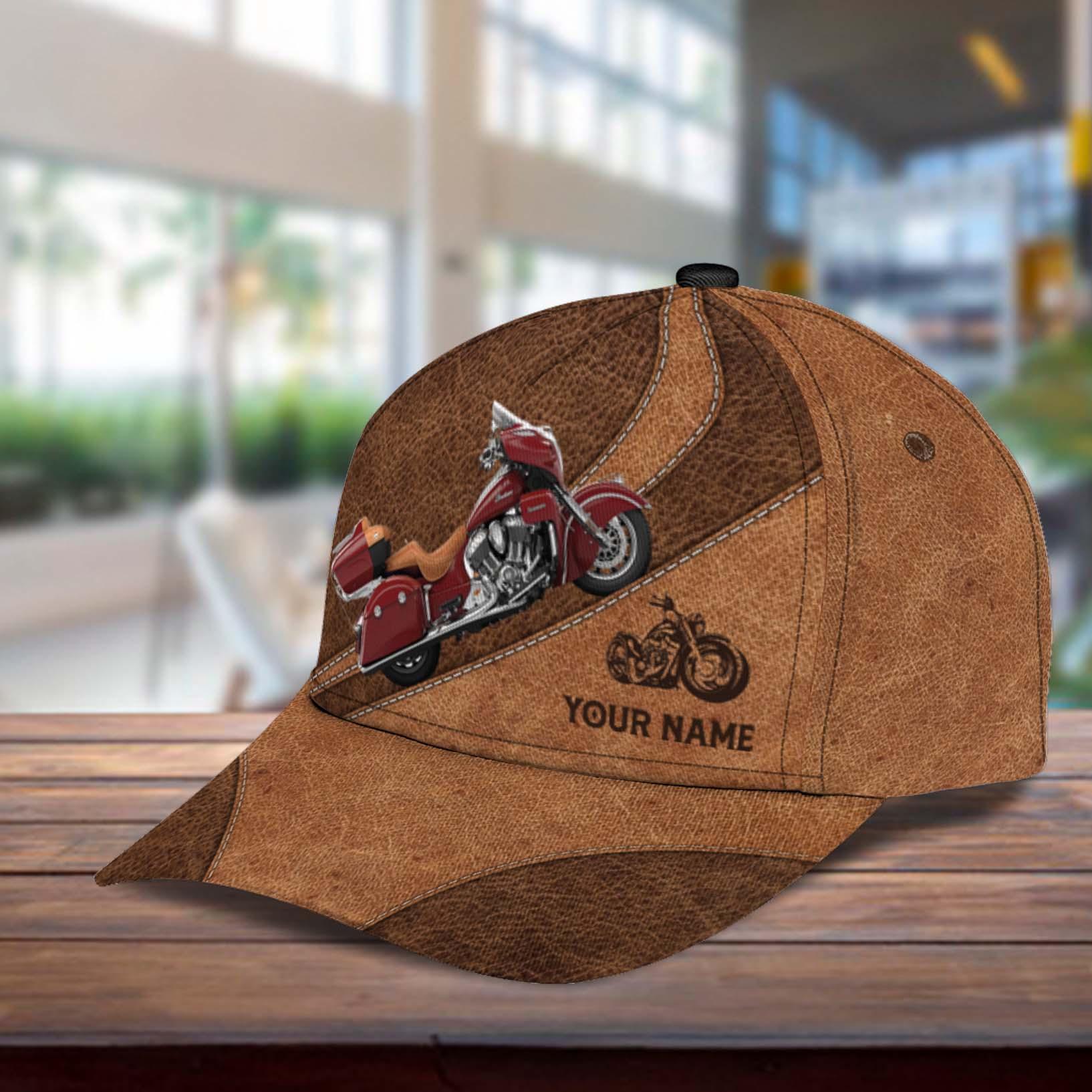 Motorcycle Personalized Classic Cap, Personalized Gift for Motorcycle Lovers, Motorcycle Riders Trucker Hats Custom Hats Gifts For Men & Women
