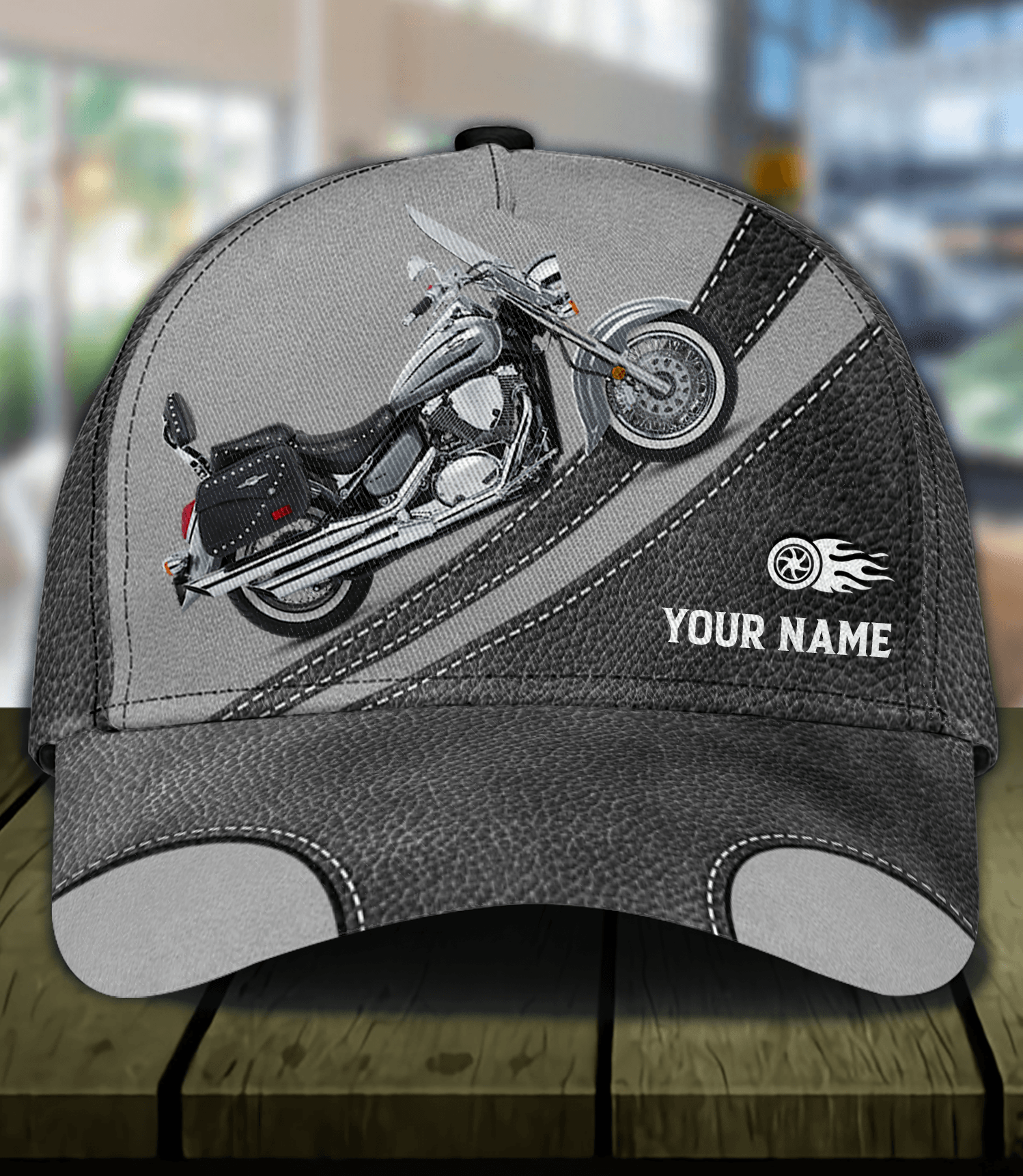 Motorcycle Personalized Classic Cap, Personalized Gift for Motorcycle Lovers, Motorcycle Riders Trucker Hats Custom Hats Gifts For Men & Women