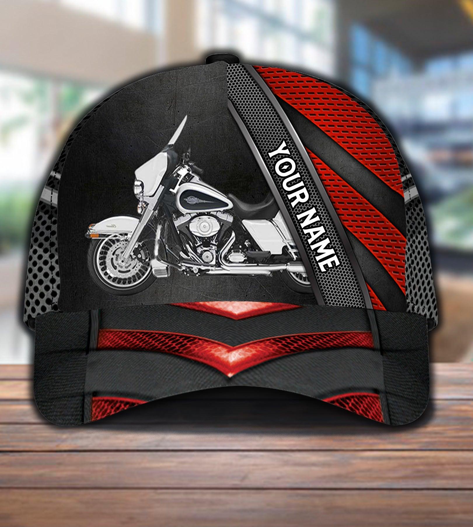 Motorcycle Personalized Classic Cap, Personalized Gift for Motorcycle Lovers, Motorcycle Riders Trucker Hats Custom Hats Gifts For Men & Women