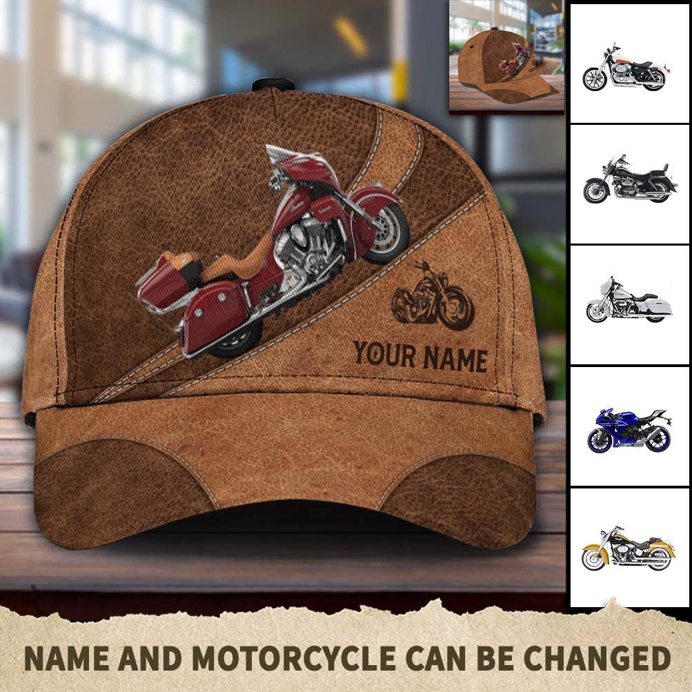 Motorcycle Personalized Classic Cap, Personalized Gift for Motorcycle Lovers, Motorcycle Riders Trucker Hats Custom Hats Gifts For Men & Women