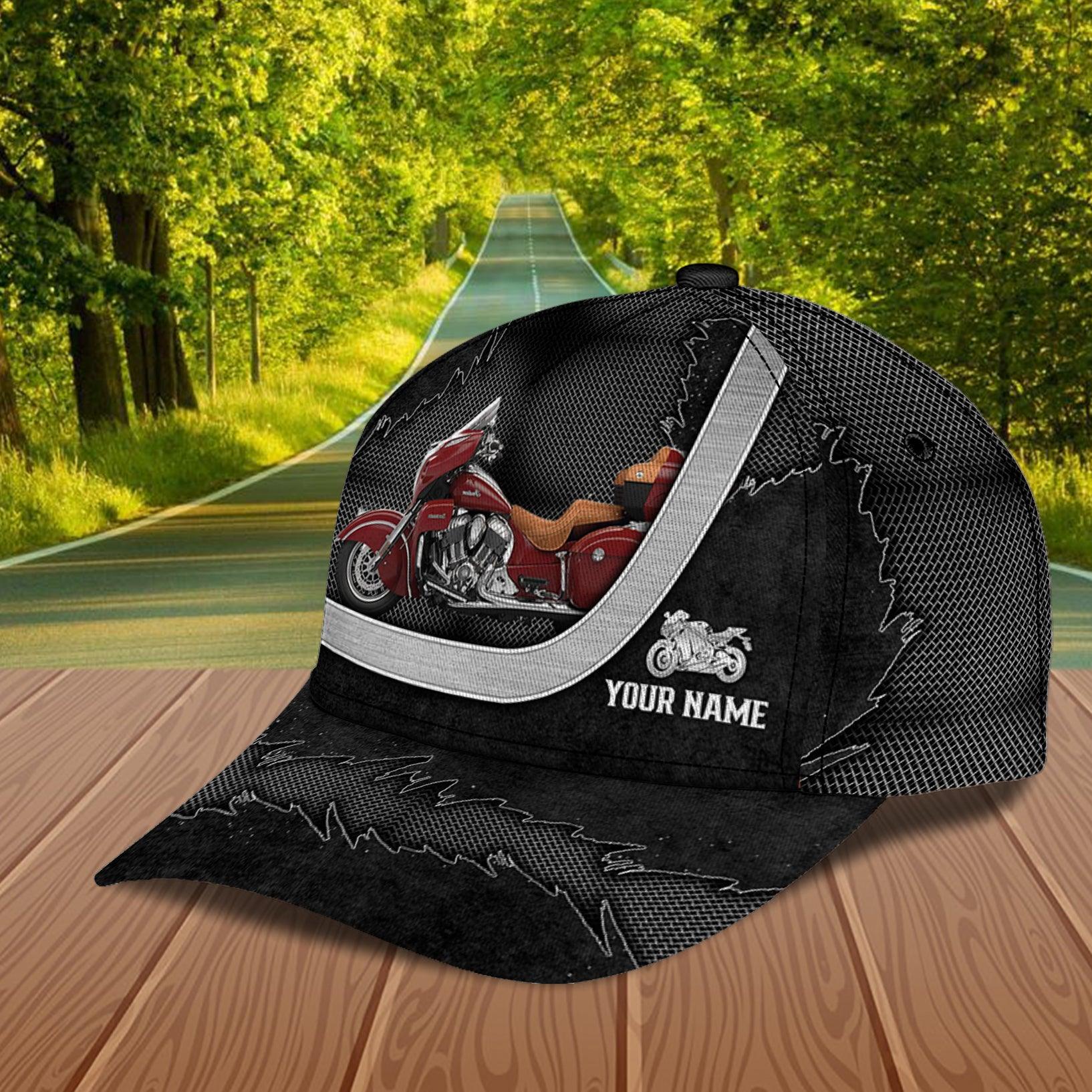 Motorcycle Personalized Classic Cap, Personalized Gift for Motorcycle Lovers, Motorcycle Riders Trucker Hats Custom Hats Gifts For Men & Women