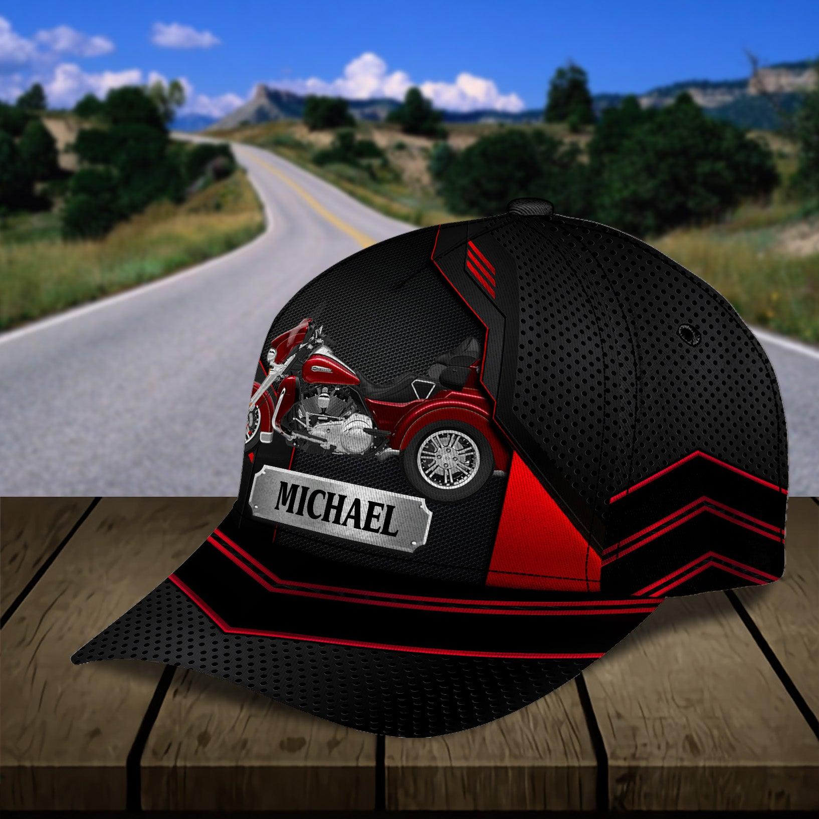 Motorcycle Personalized Classic Cap, Personalized Gift for Motorcycle Lovers, Motorcycle Riders Trucker Hats Custom Hats Gifts For Men & Women