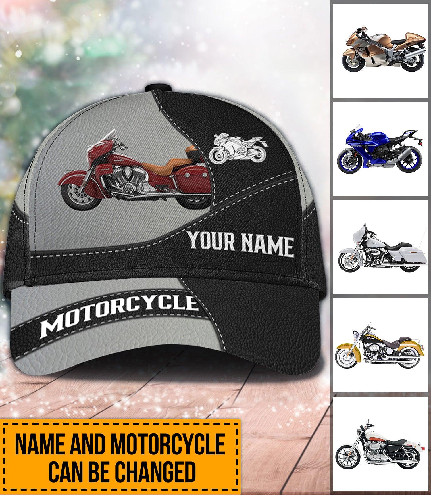 Motorcycle Personalized Classic Cap, Personalized Gift for Motorcycle Lovers, Motorcycle Riders, Personalized Gift for Golf Lovers, Golf Players Trucker Hats Custom Hats Gifts For Men & Women
