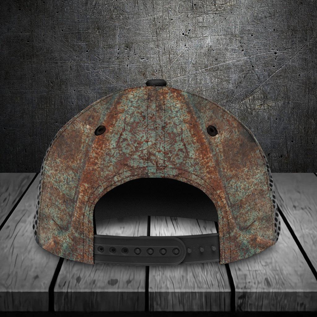 Motorcycle Rusty Chains Personalized Classic Cap, Personalized Gift for Motorcycle Lovers, Motorcycle Riders Trucker Hats Custom Hats Gifts For Men & Women