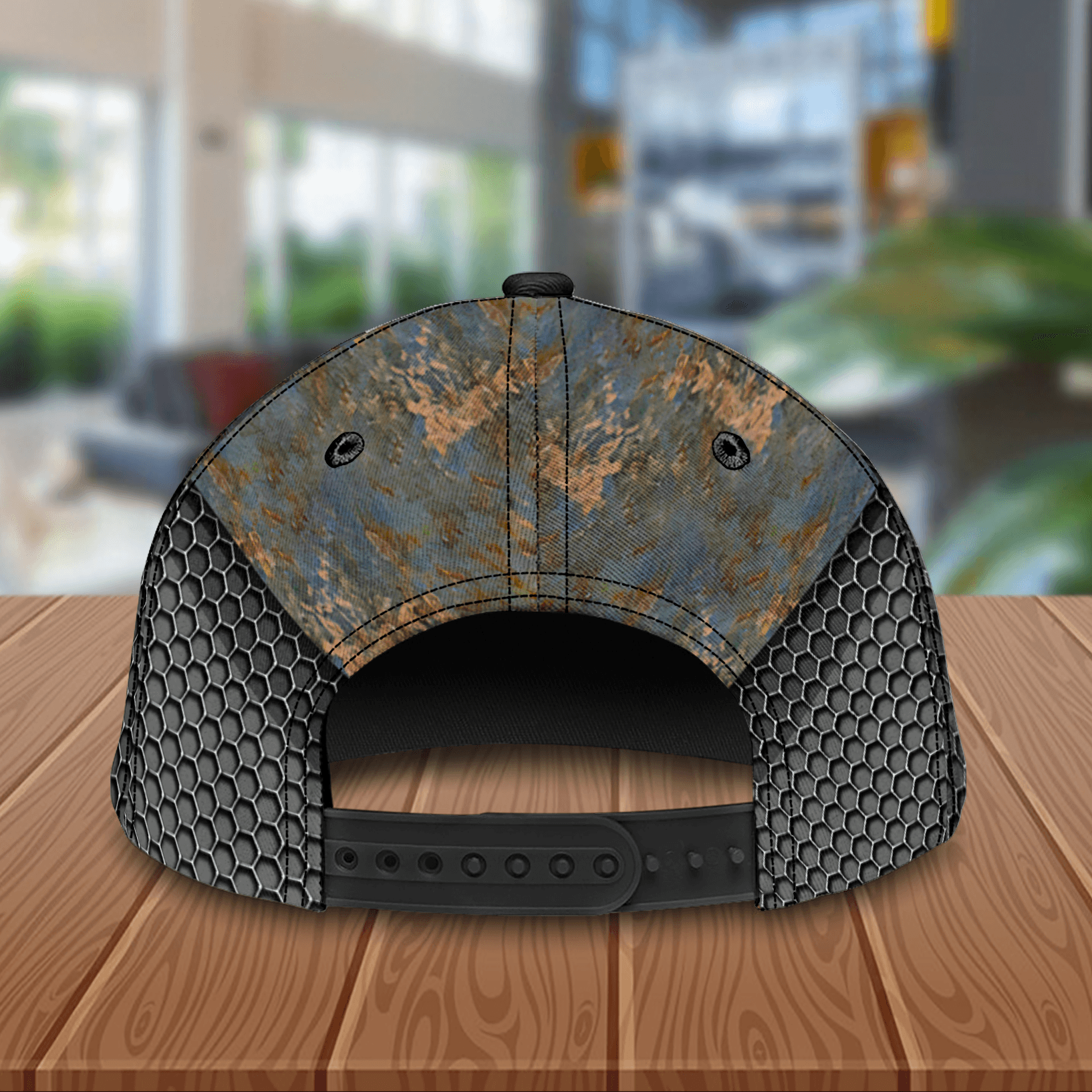 Motorcycle Rusty Metal Personalized Classic Cap, Personalized Gift for Motorcycle Lovers, Motorcycle Riders Trucker Hats Custom Hats Gifts For Men & Women