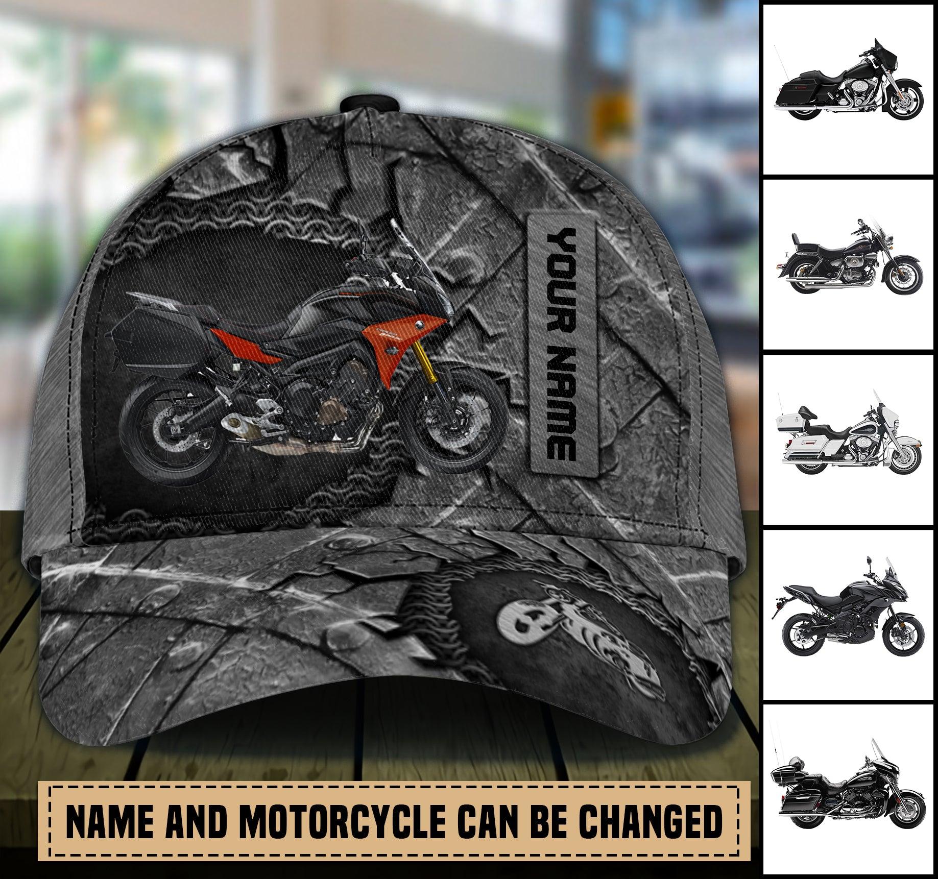 Motorcycle Super Cool Personalized Cap, Personalized Gift for Motorcycle Lovers, Motorcycle Riders Trucker Hats Custom Hats Gifts For Men & Women