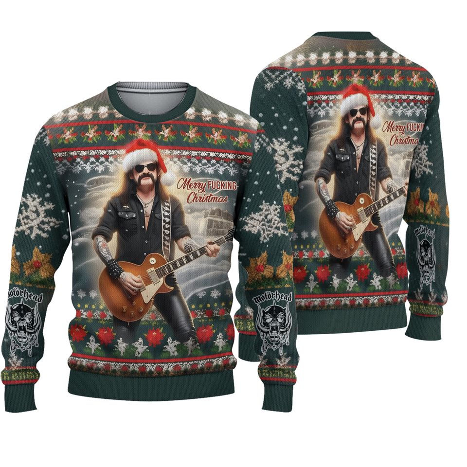 Motorhead 2025 Merry Fcking Christmas To You Ugly Sweater