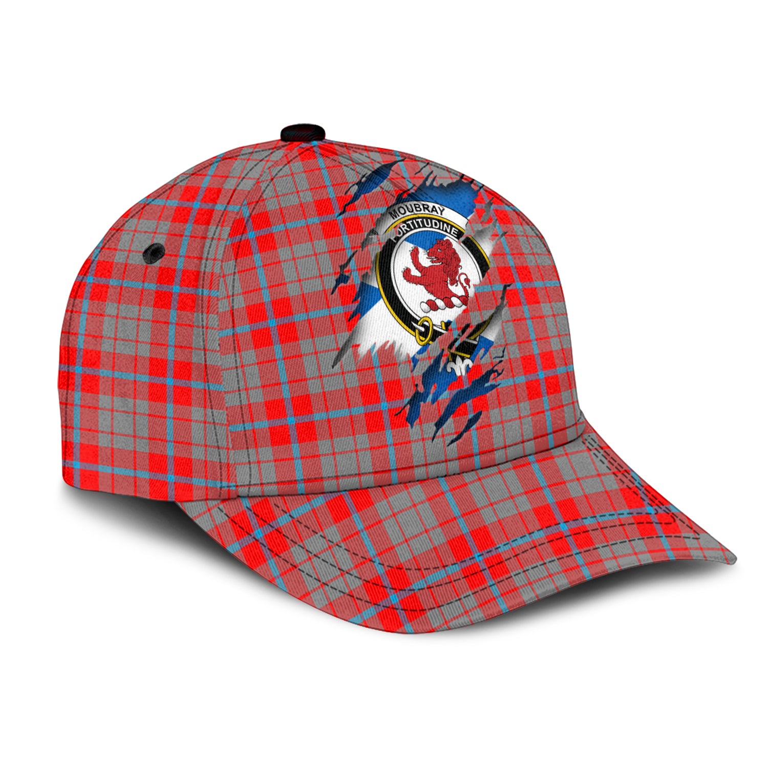 Moubray Tartan Plaid Cap, Family Crest In Me Style Tartan Baseball Cap TS23 Trucker Hats Custom Hats Gifts For Men & Women