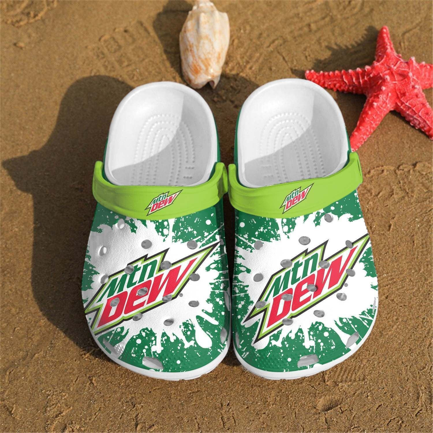 Mountain Dew Crocs Clogs Shoes Comfortable Crocband For Men Women