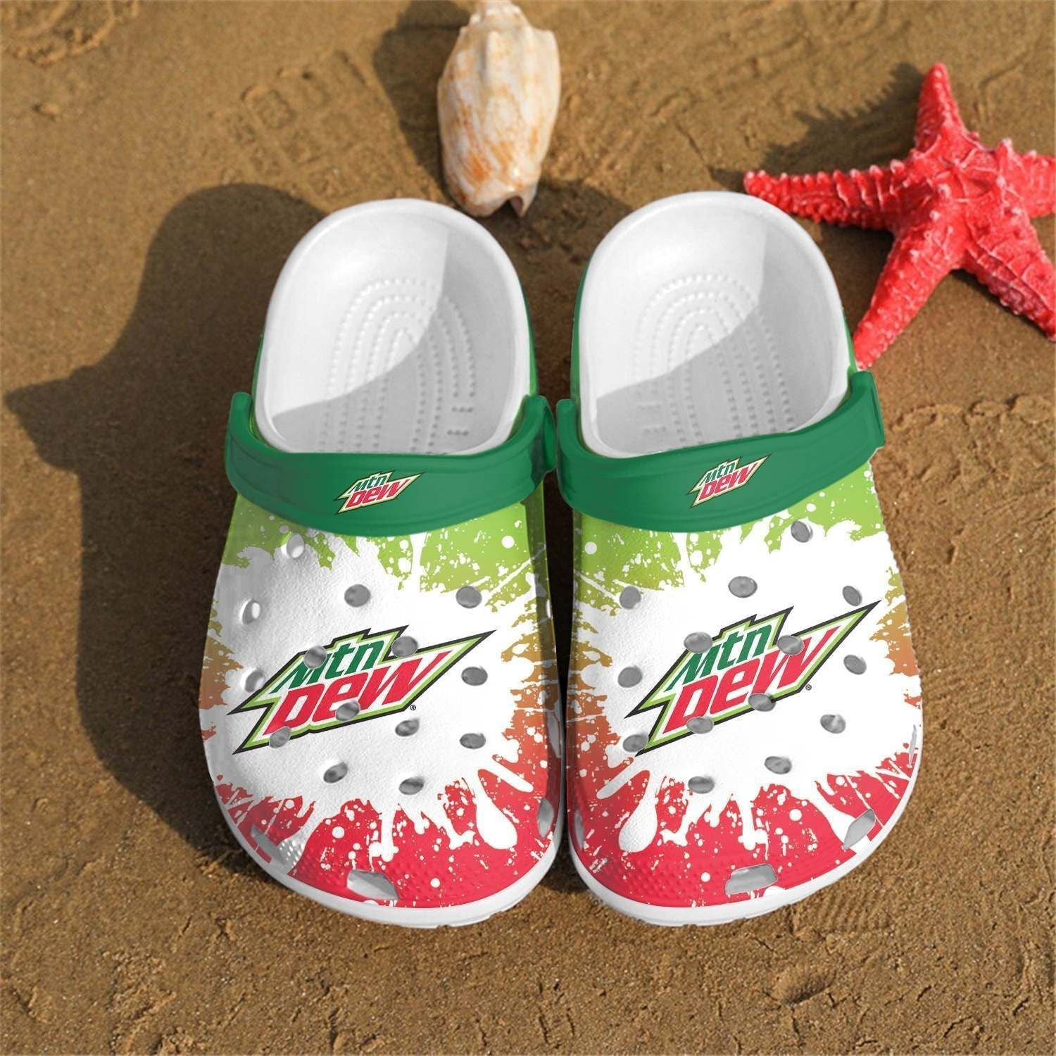 Mountain Dew Crocs Crocband Shoes Comfortable Clogs For Men Women
