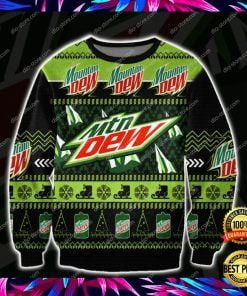 Mountain Dew Ugly Christmas Sweater Adult 3D Funny Matching for family
